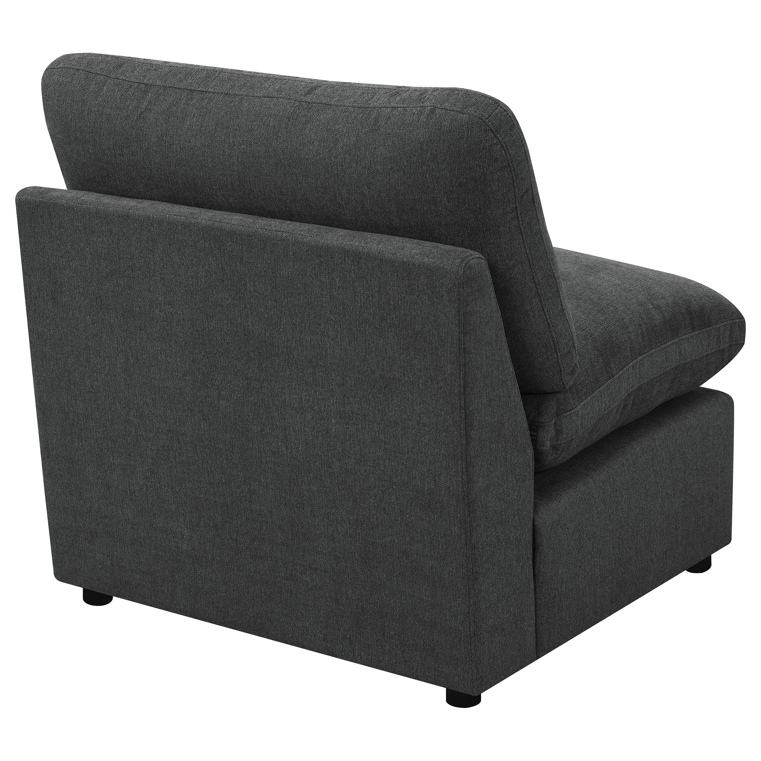 Collins Modular Armless Chair Grey
