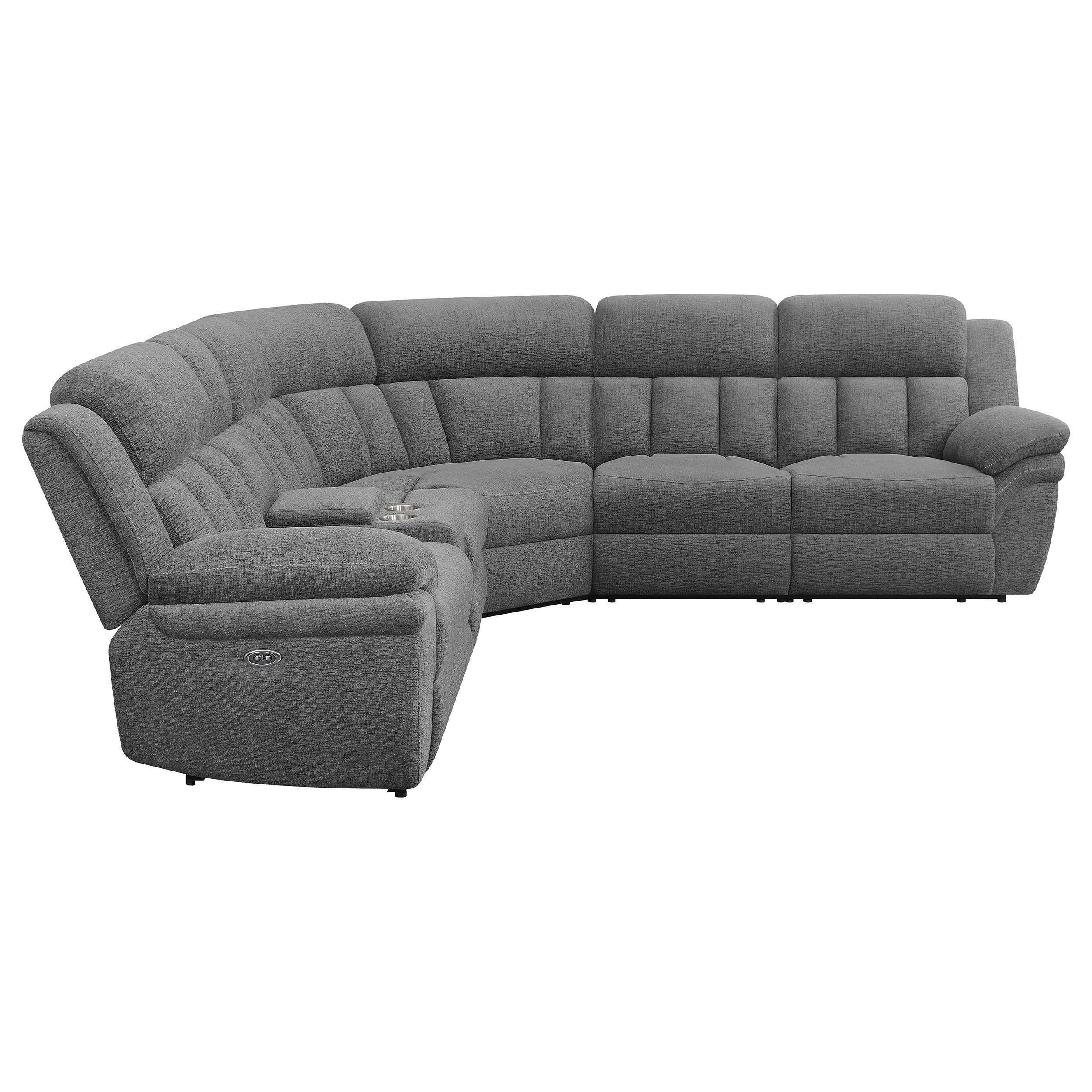 Bahrain Modular Power Reclining Sectional Charcoal