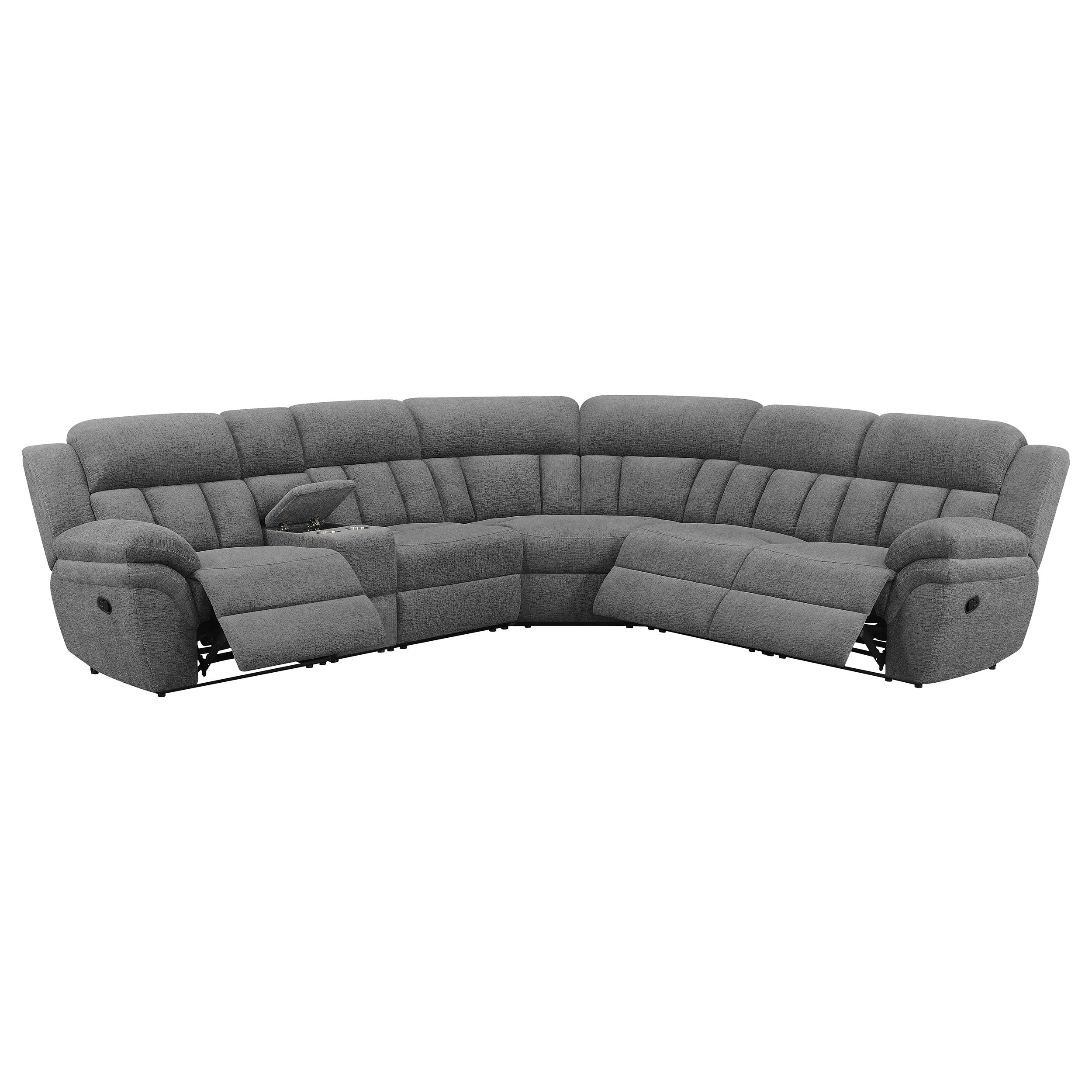 Bahrain Modular Power Reclining Sectional Charcoal