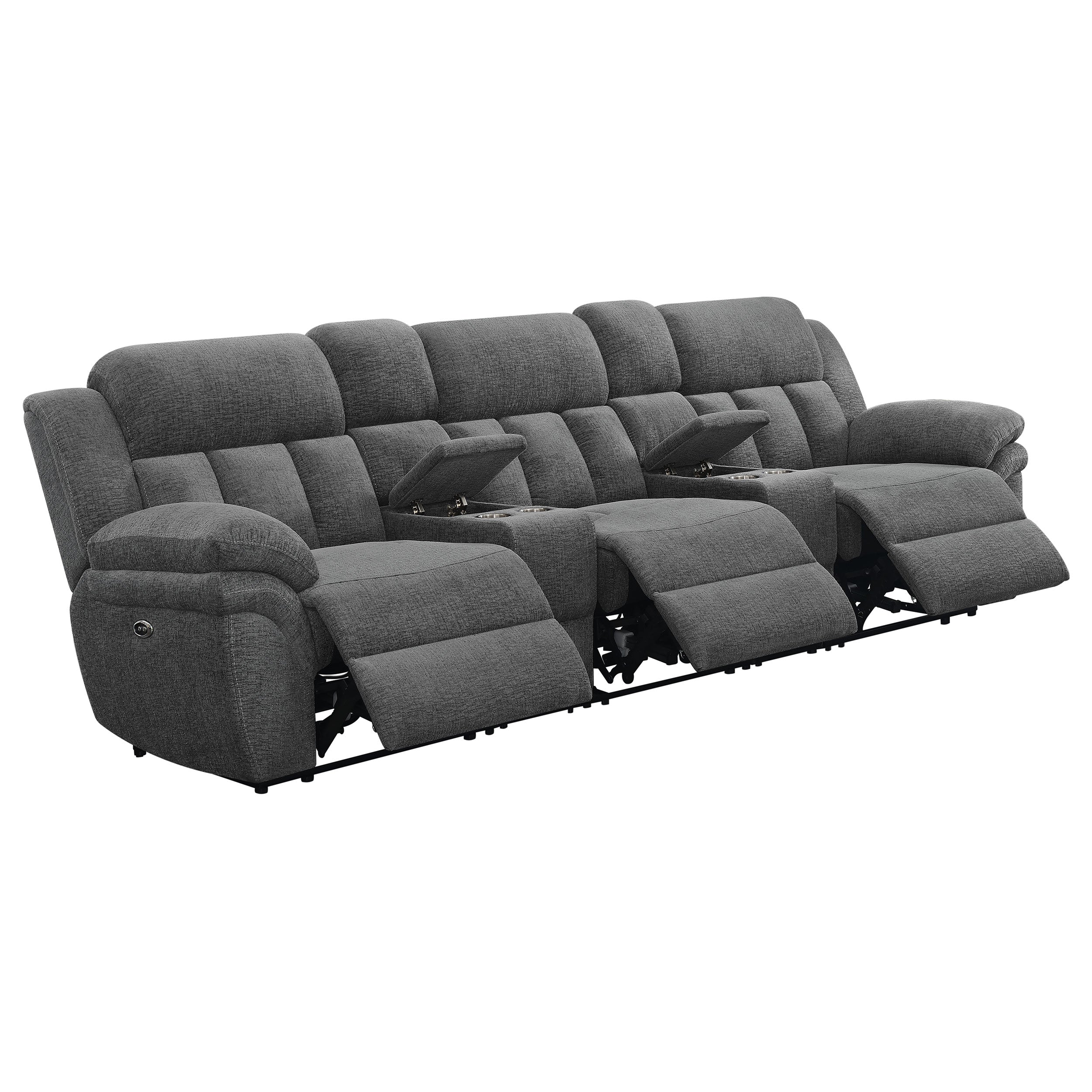 Bahrain Power Home Theater Seating Charcoal