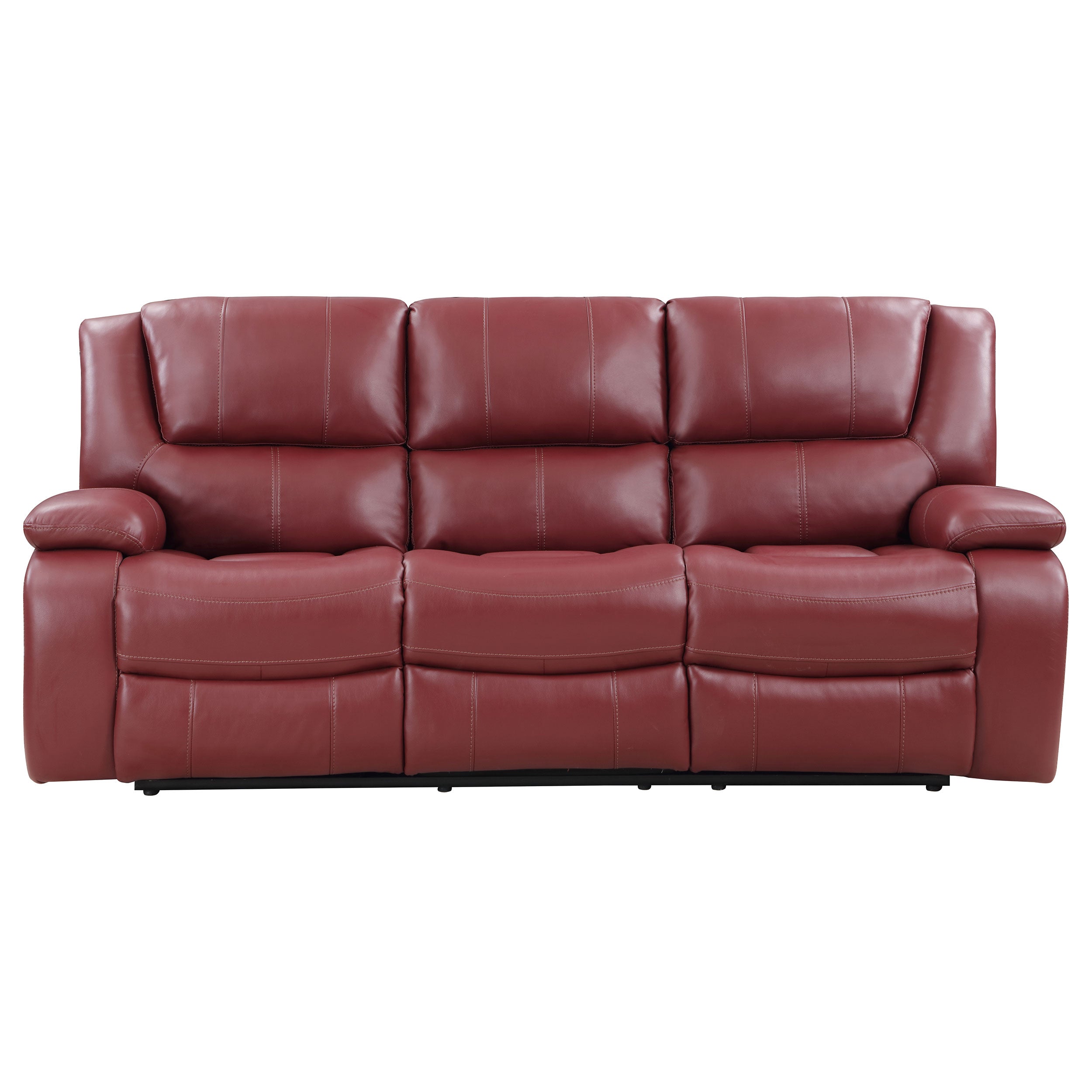 Camila Upholstered Motion Reclining Sofa Set Black