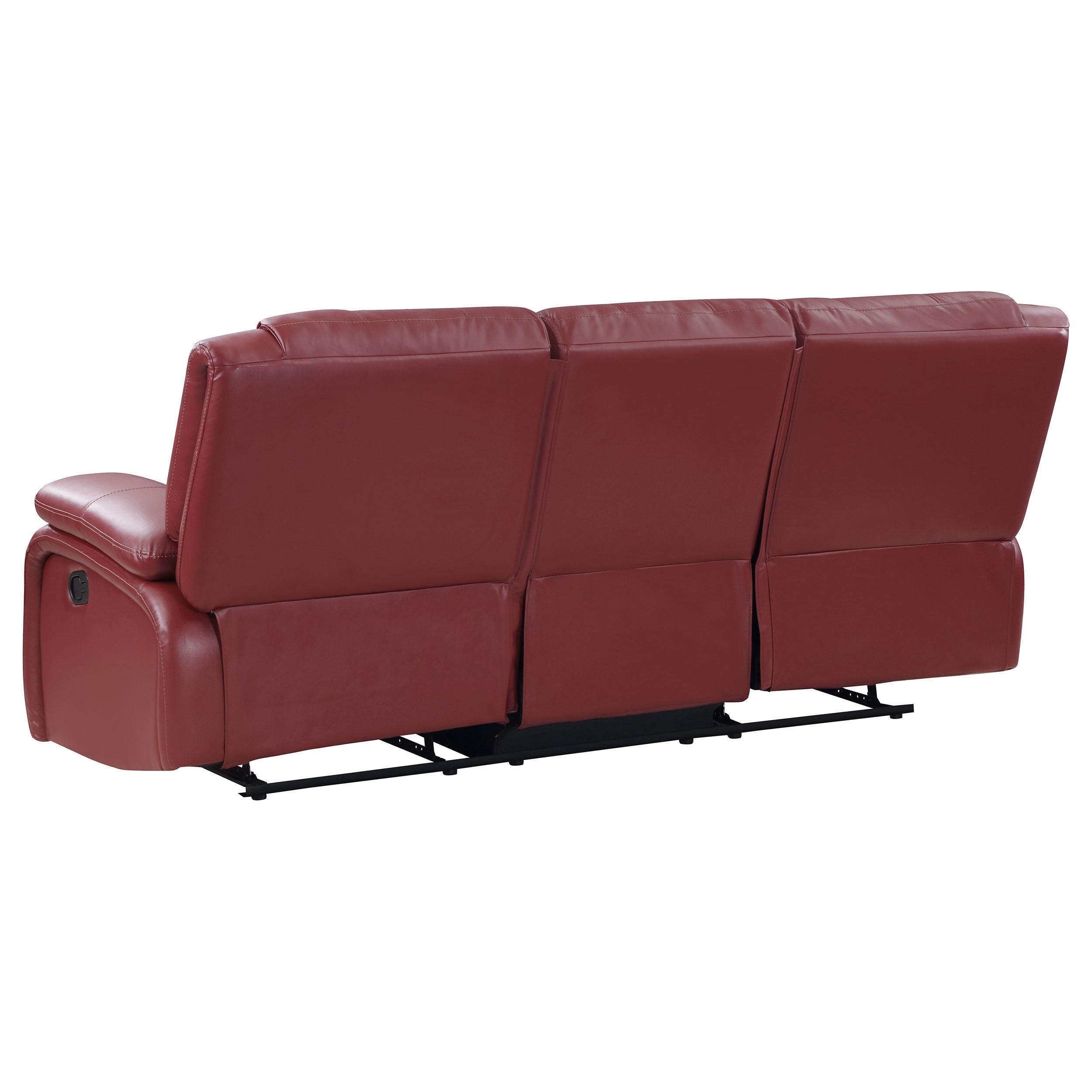 Camila Upholstered Motion Reclining Sofa Set Black