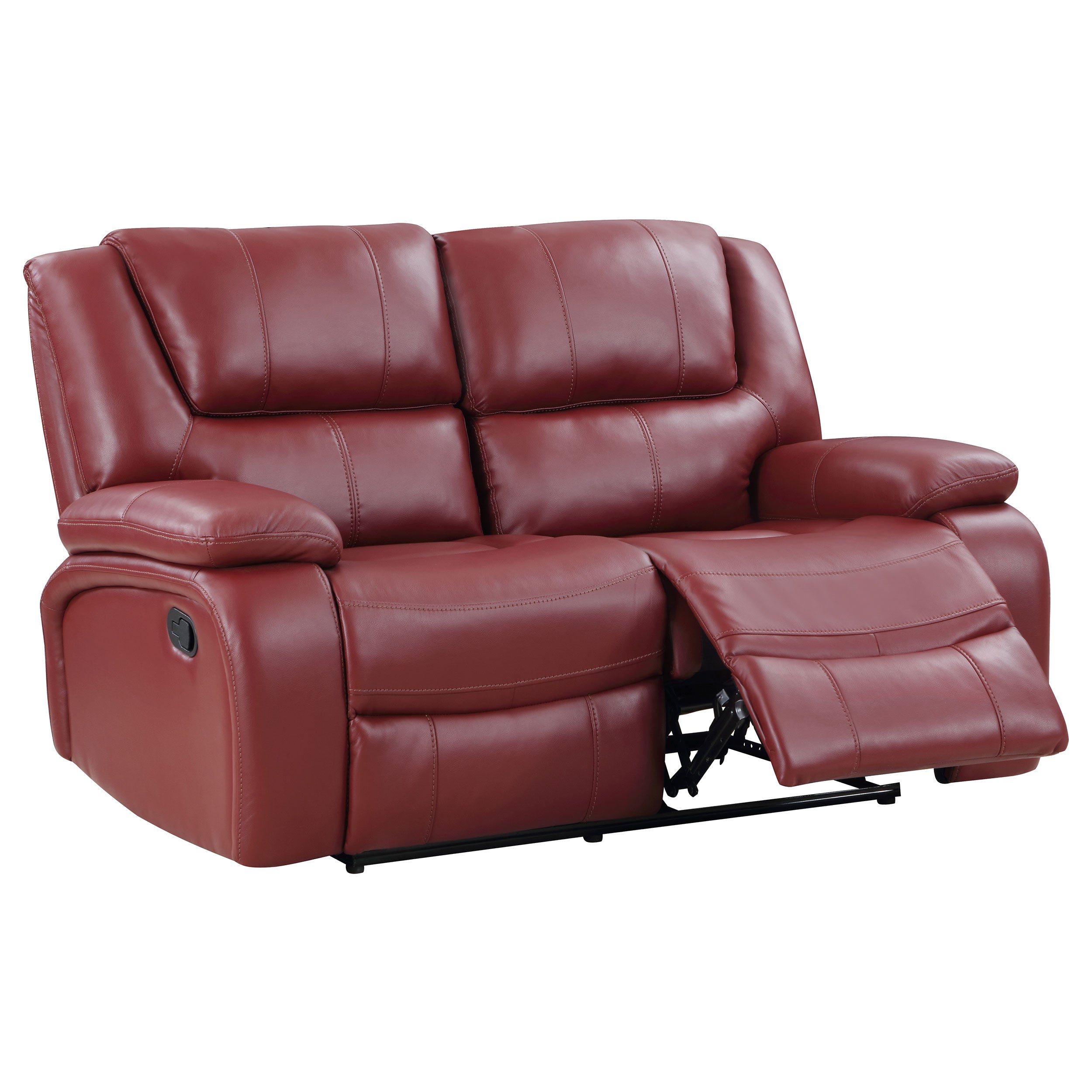 Camila Upholstered Motion Reclining Sofa Set Black
