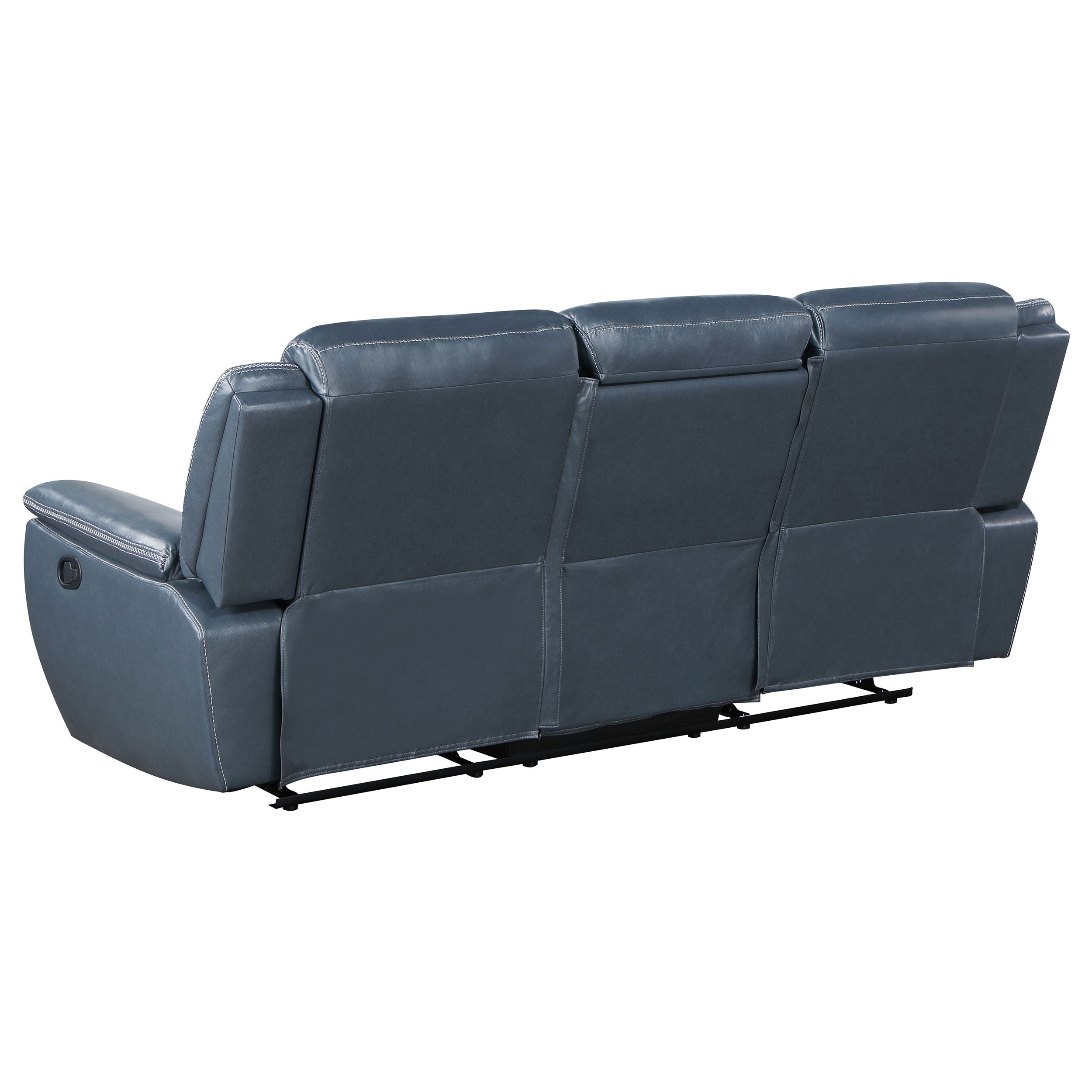 Sloane Upholstered Reclining Sofa Set Blue