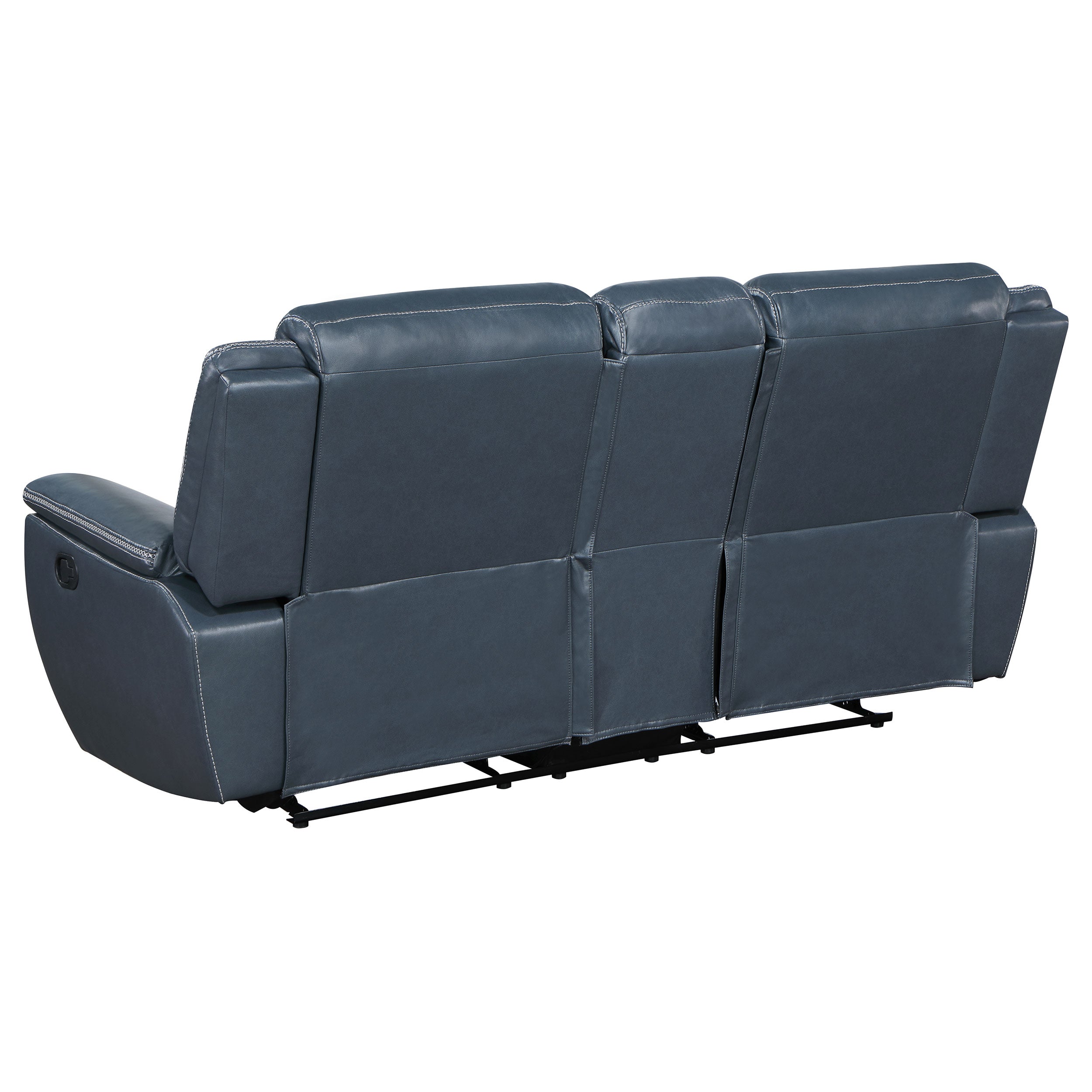 Sloane Upholstered Reclining Sofa Set Blue