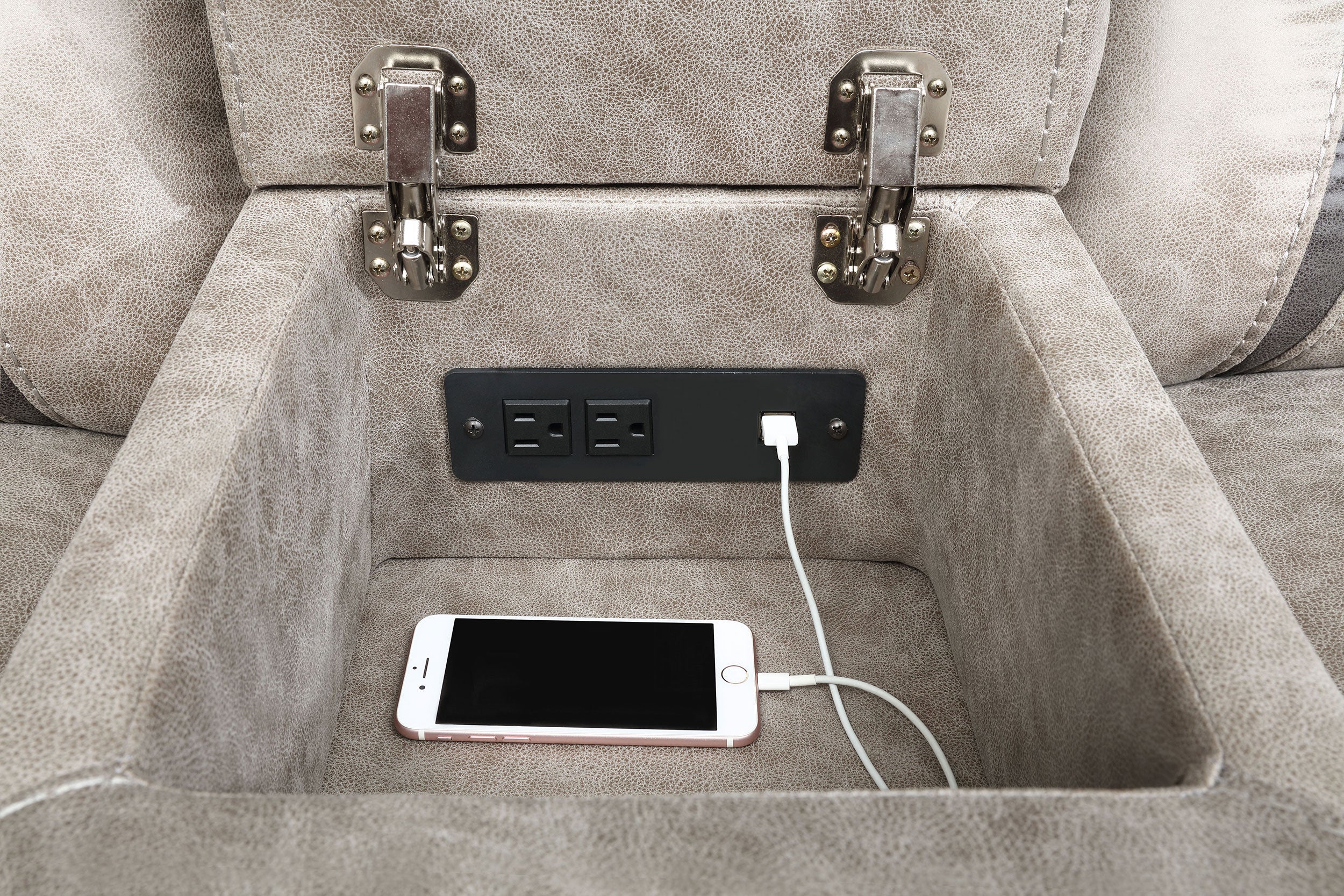 Greer Upholstered Reclining Sofa Set Brown