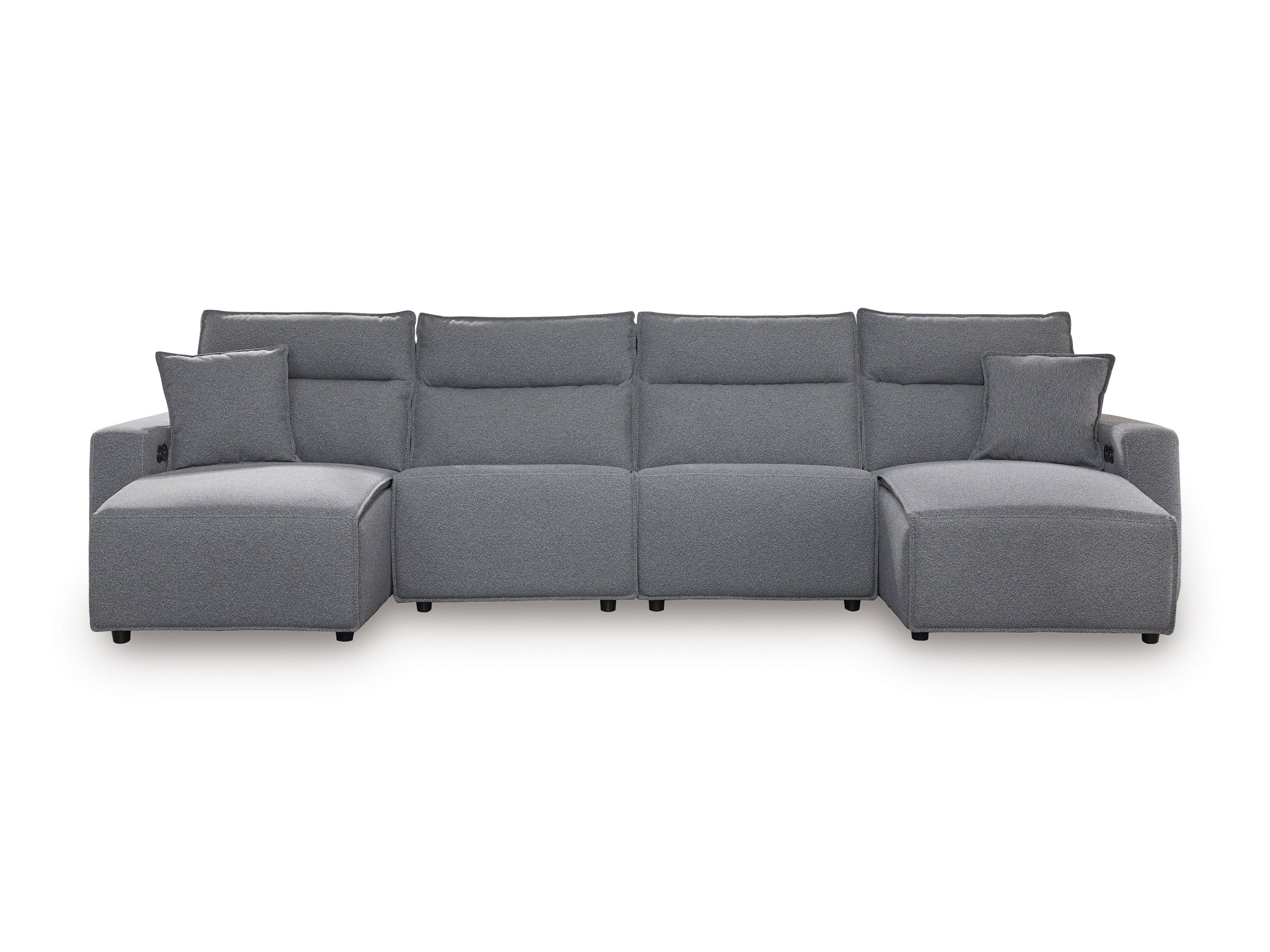 Nuvella II Power Reclining Sectional - Charcoal