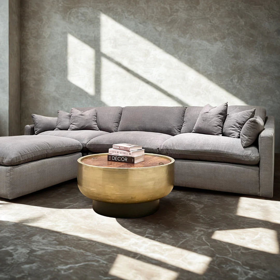 Velari Slope Arm Collection - Ivory/Charcoal