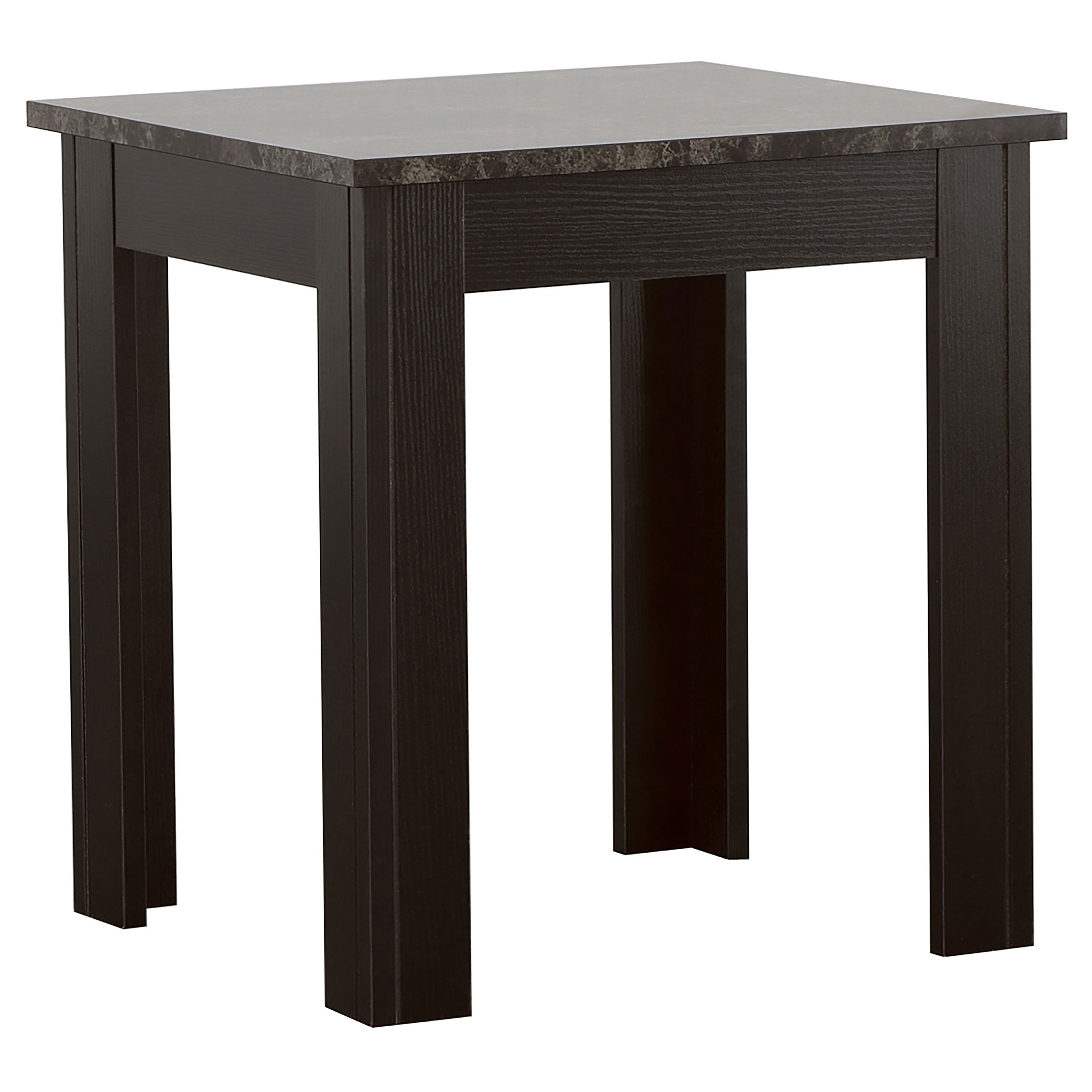 Rhodes Faux Marble Top Coffee Table Set Brown