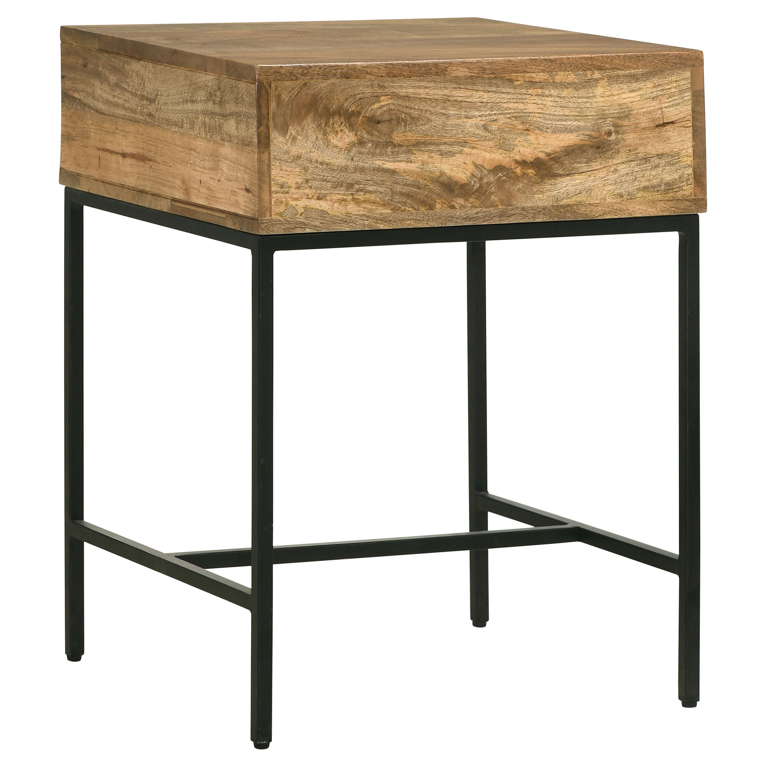 Stephie Square Coffee and End Table Set Honey Brown