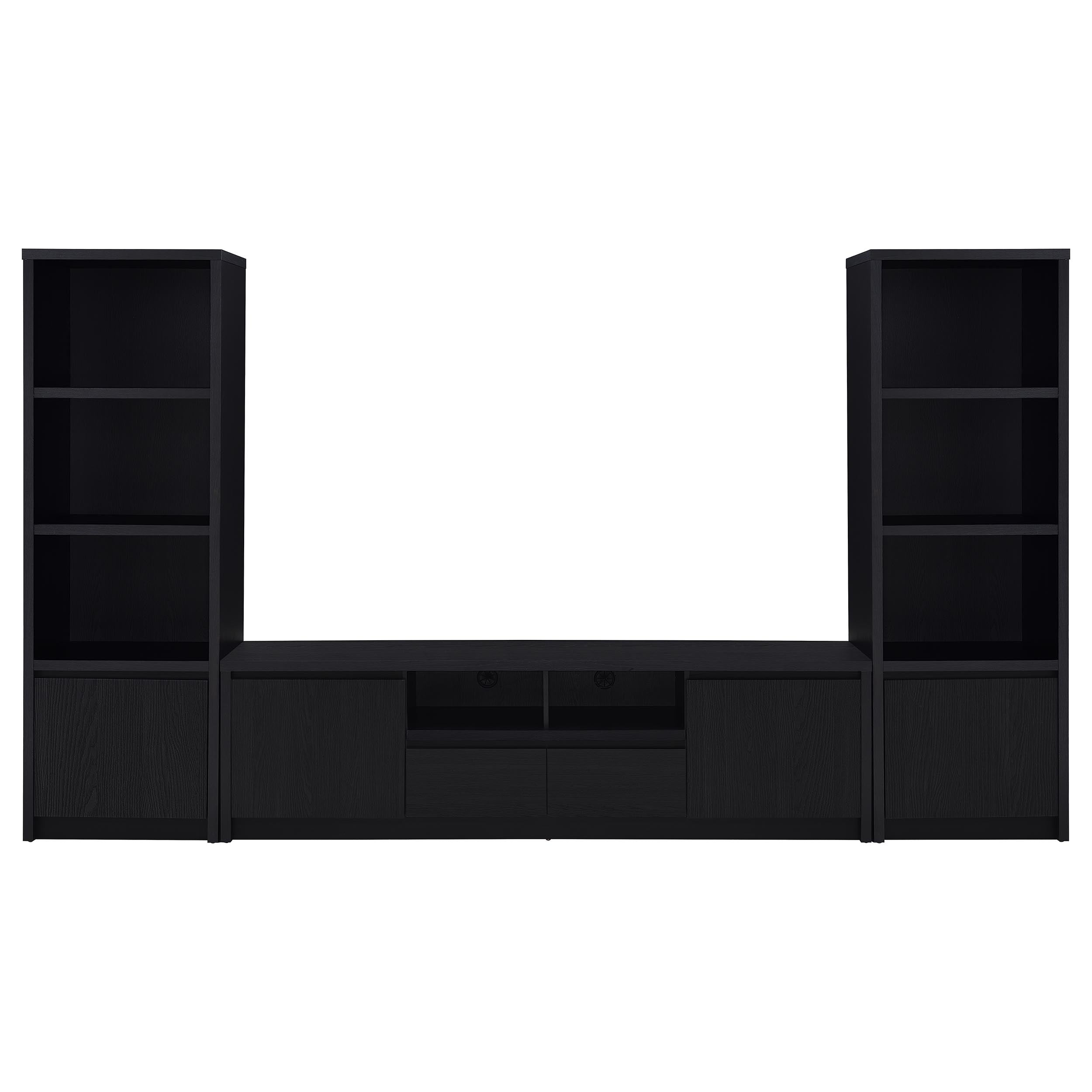 Winfield Entertainment Center 78-inch TV Stand Black