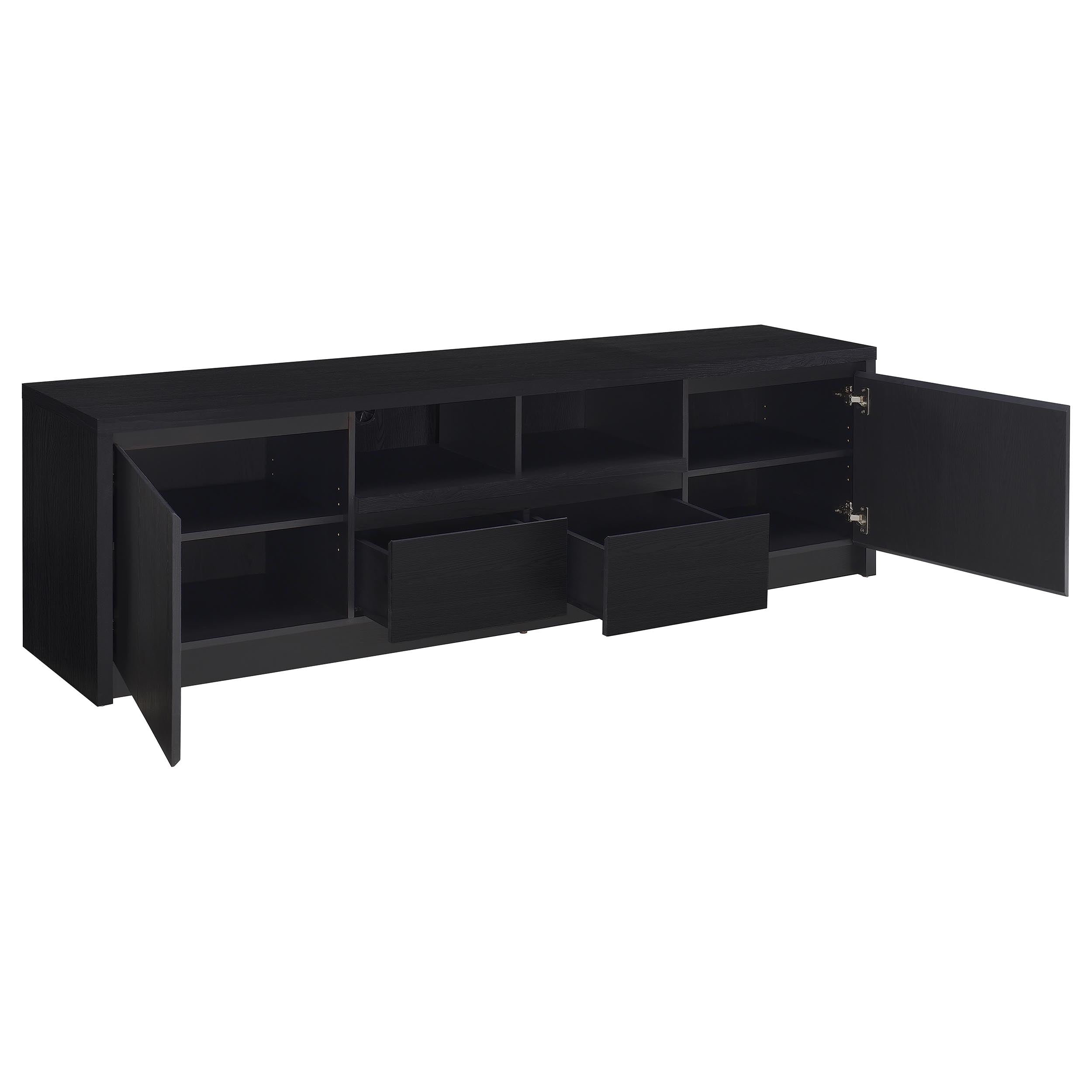 Winfield Entertainment Center 78-inch TV Stand Black