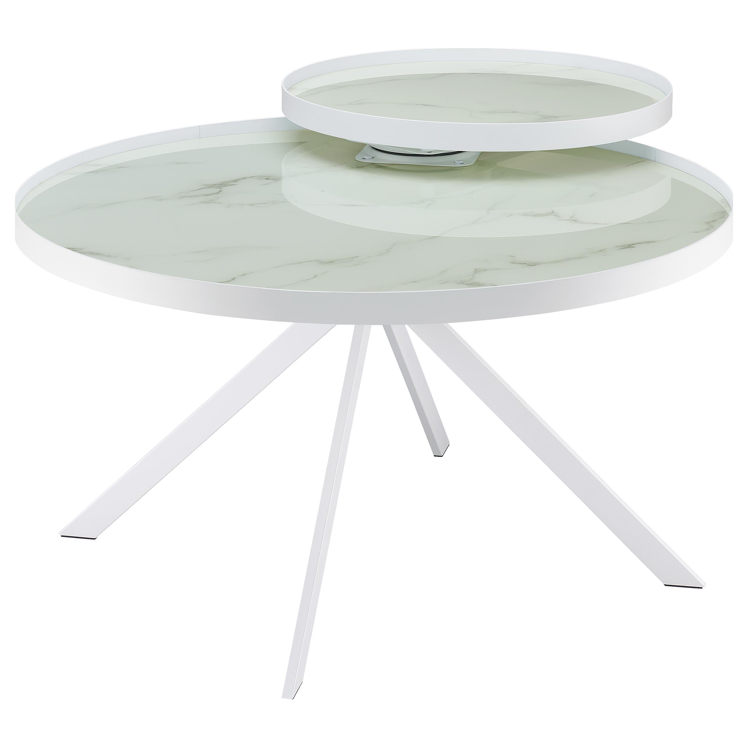 Briggs Round Coffee and End Table Set Black