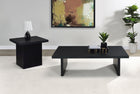 Max Rectangular Coffee and End Table Set Black