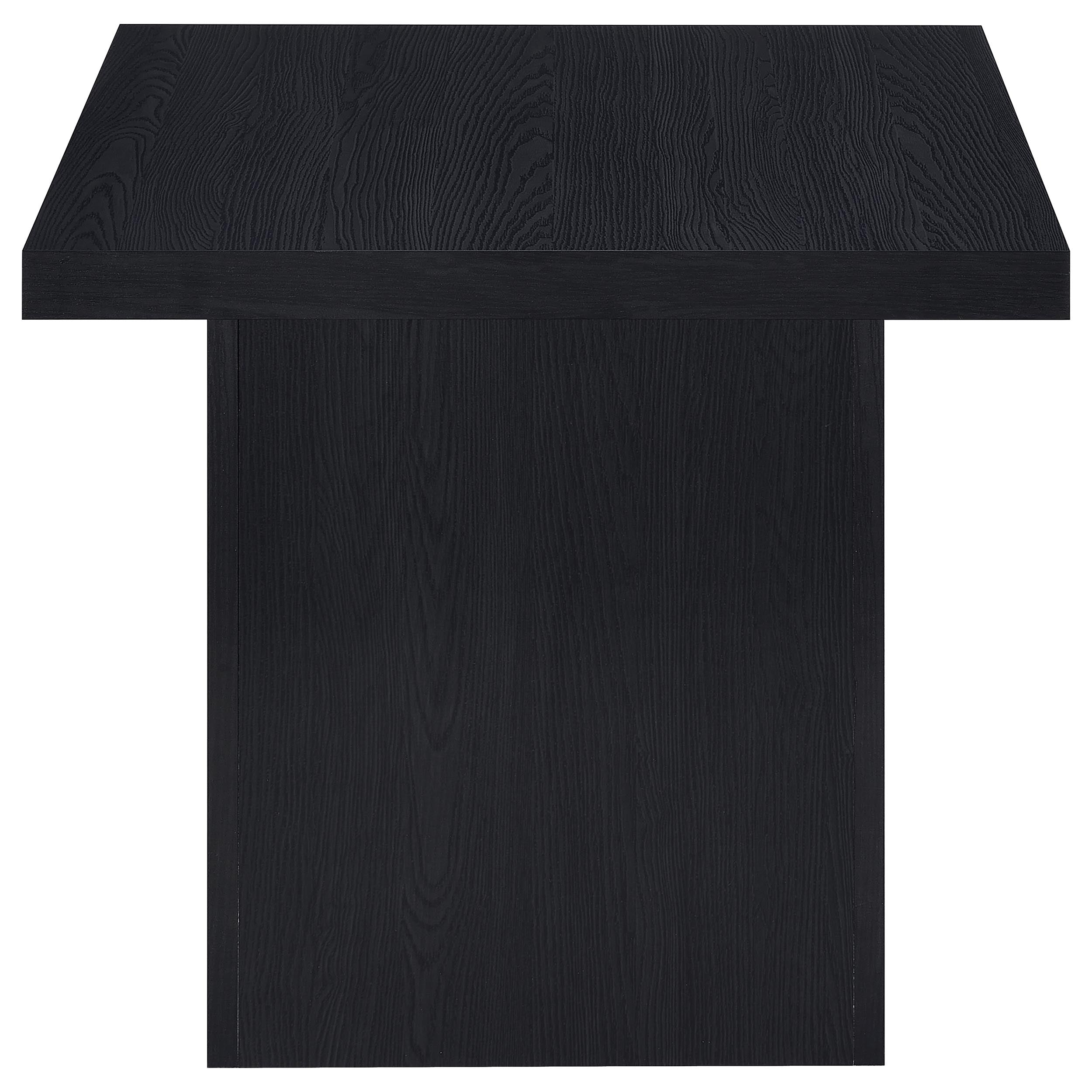 Max Rectangular Coffee and End Table Set Black