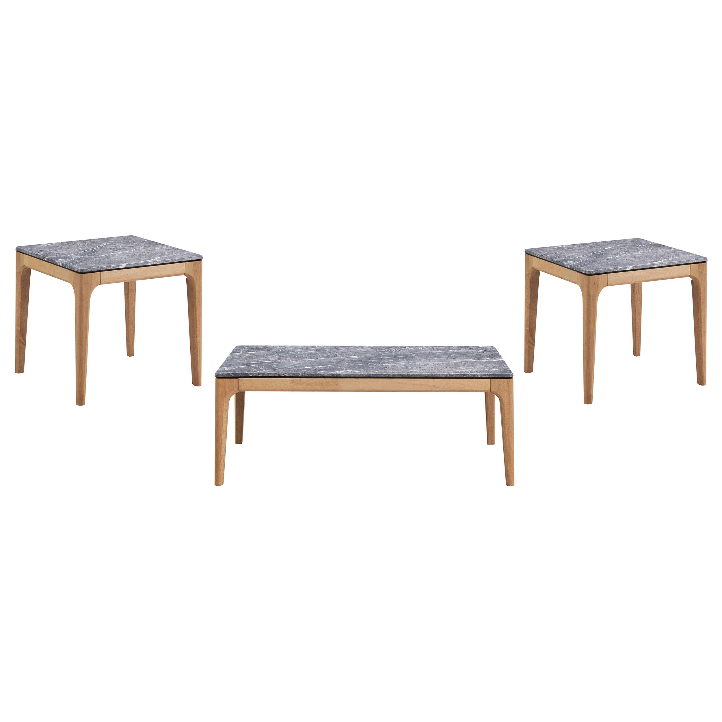 Polaris SmartTop Coffee and End Table Set Grey