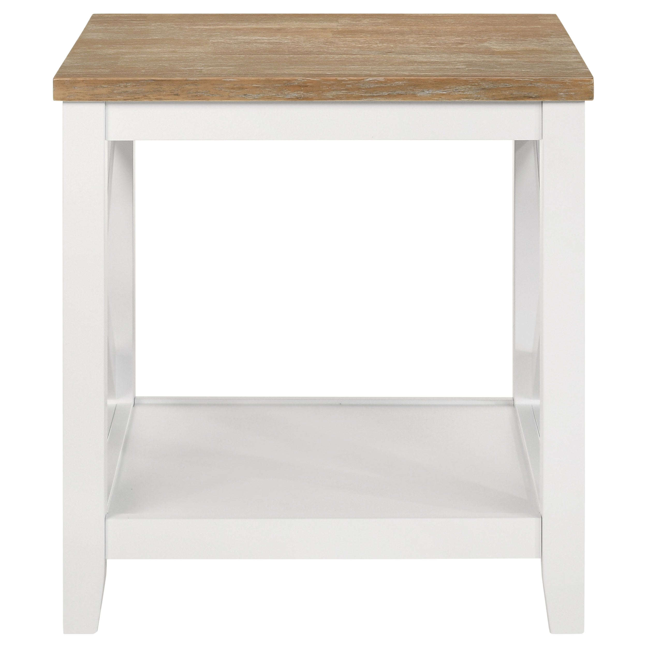 Hollis Square Coffee and End Table Set White