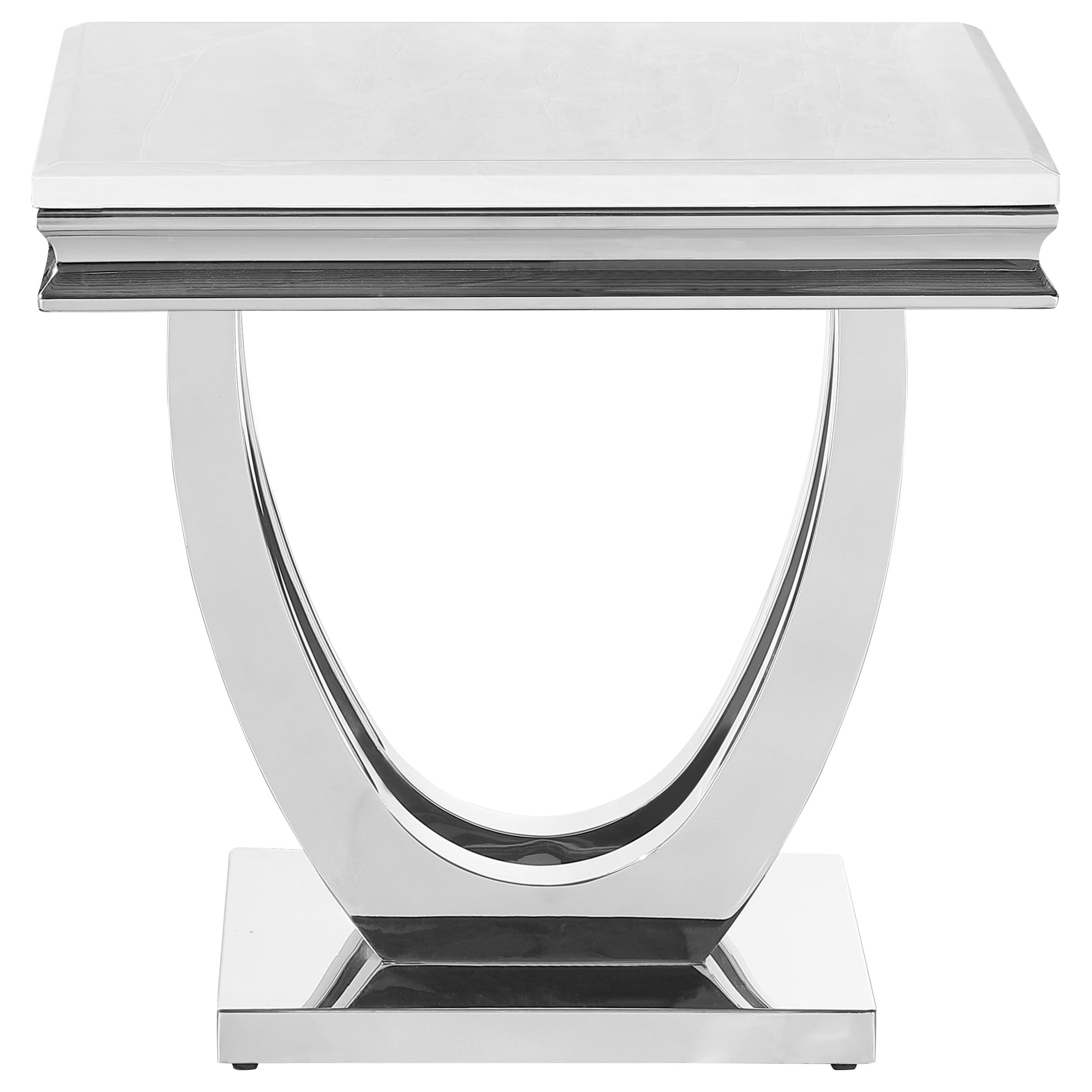 Kerwin Rectangular Coffee and End Table Set Chrome