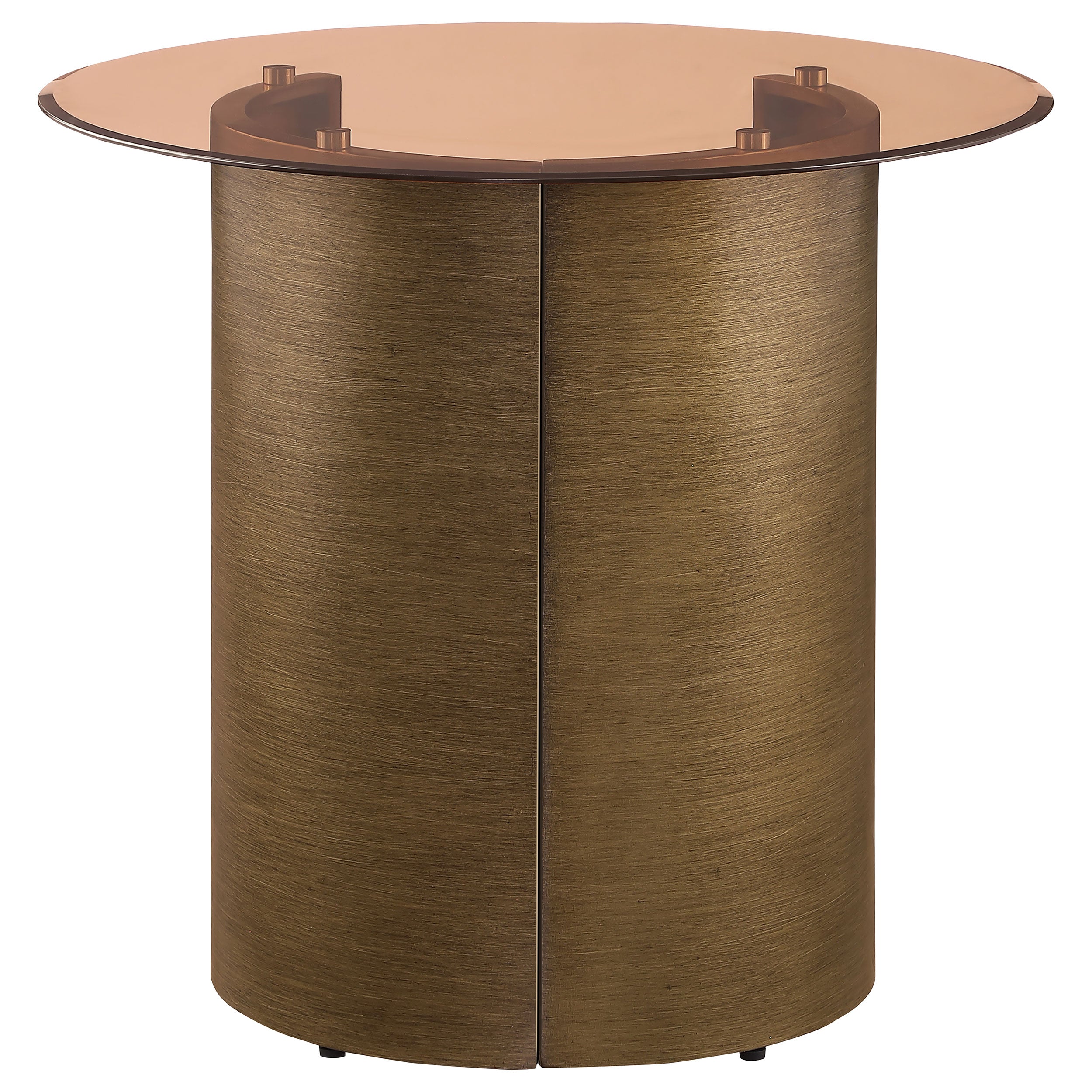 Morena Coffee and End Table Set Brushed Bronze