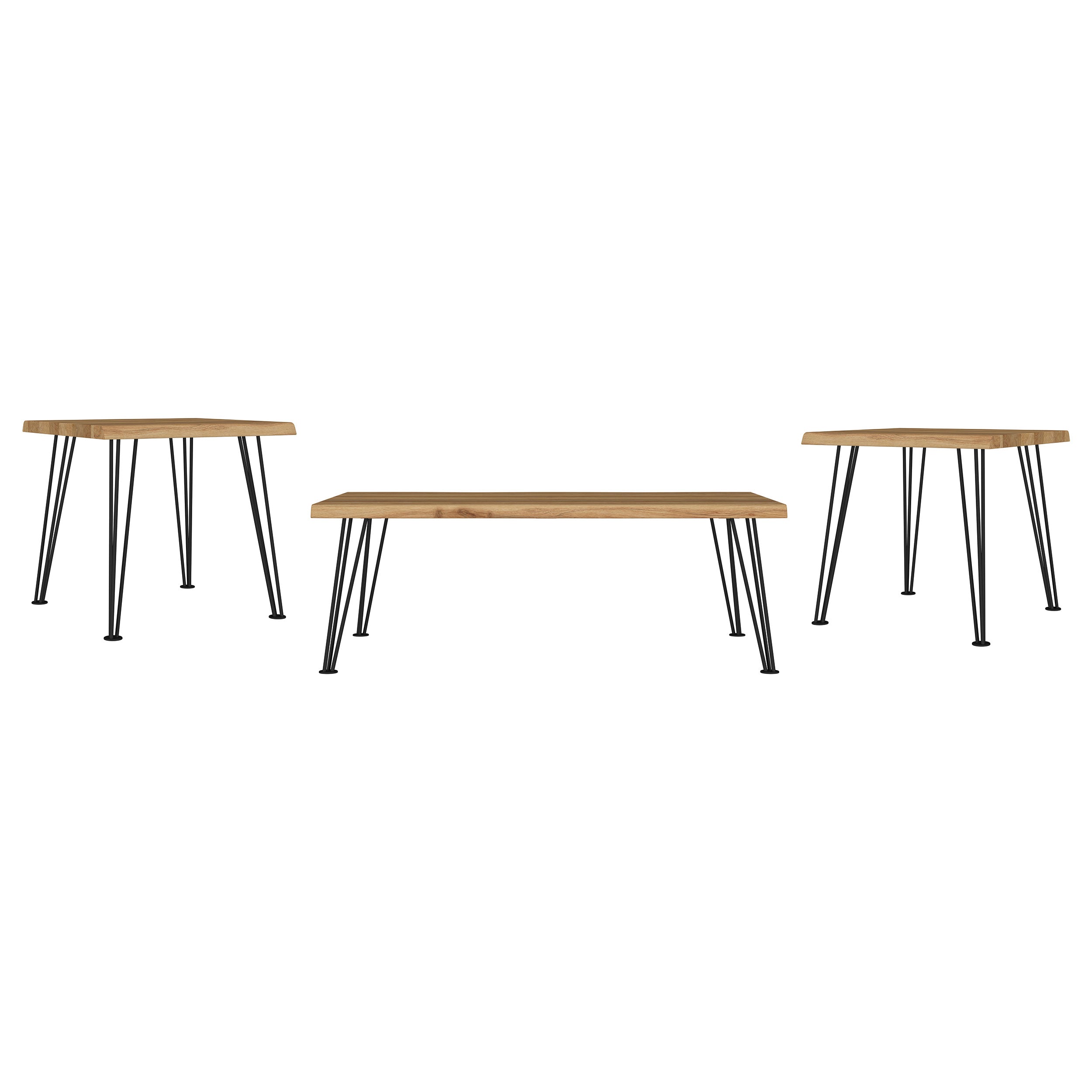 Zander Rectangular Coffee and End Table Set Natural