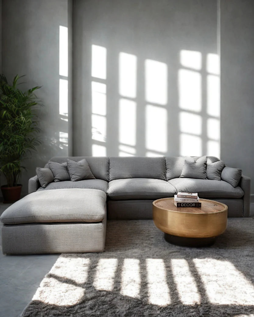 Velari Slope Arm Collection - Ivory/Charcoal