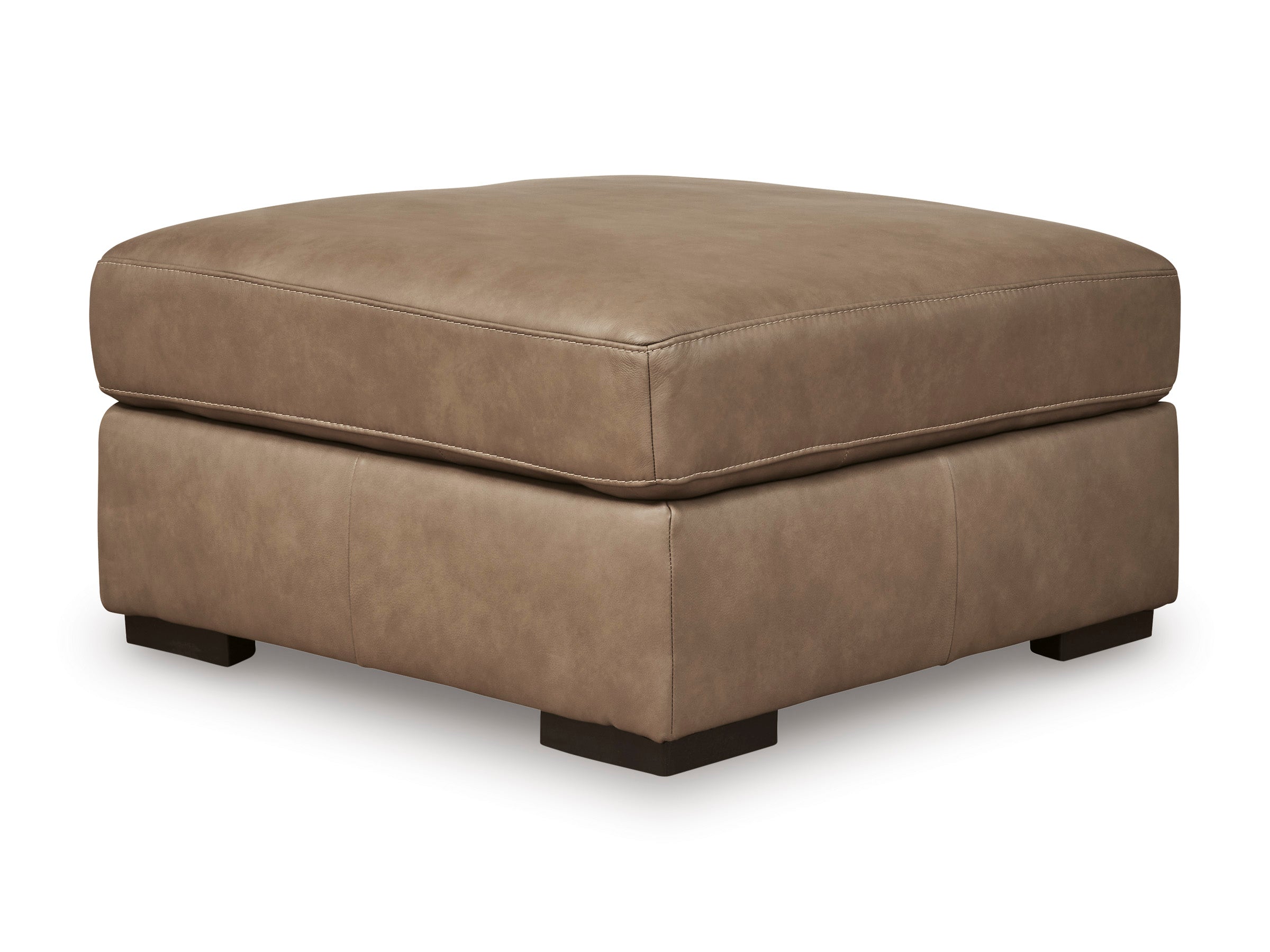Maxwell Leather Accent Ottoman