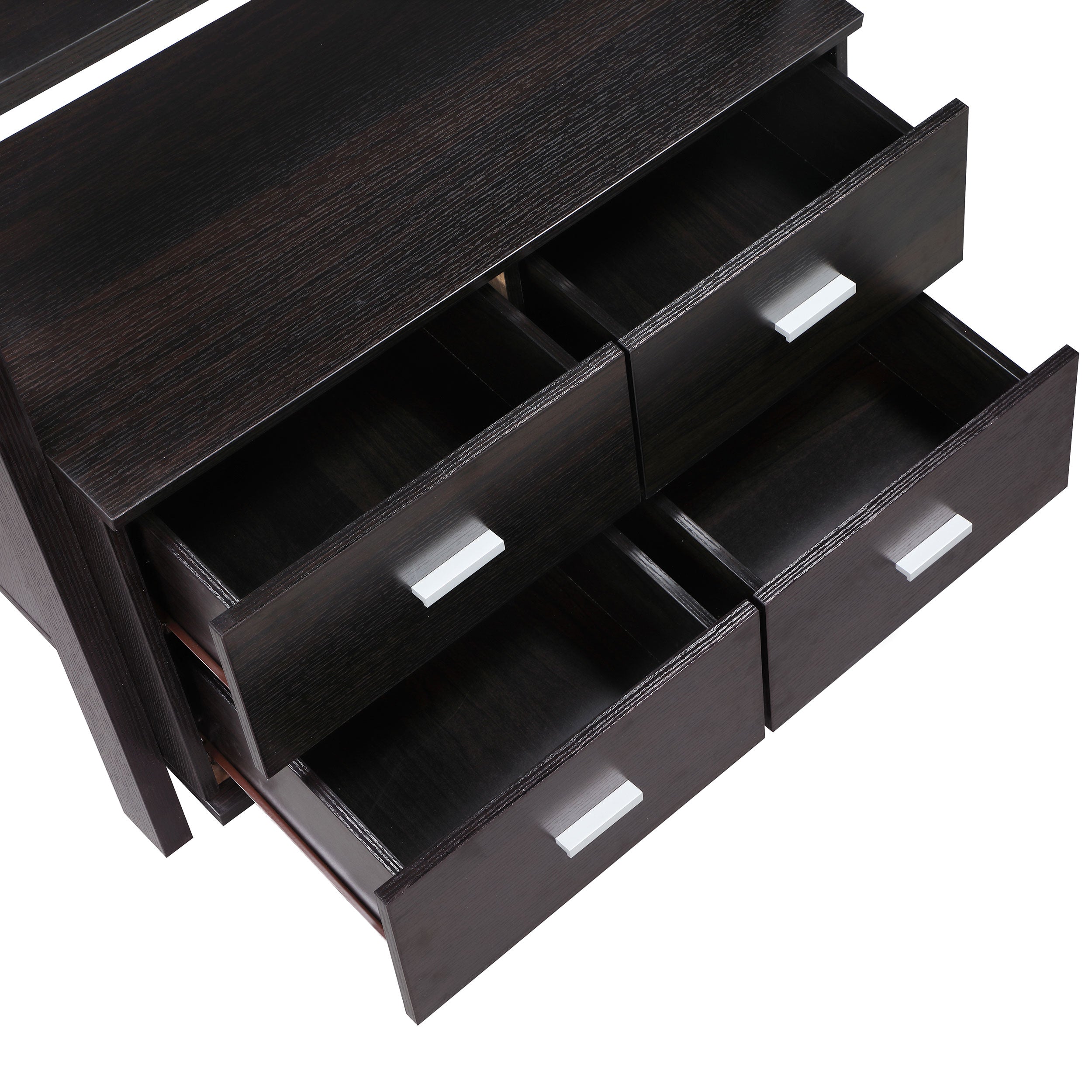 Colella Ladder Desk with Shelf Cappuccino