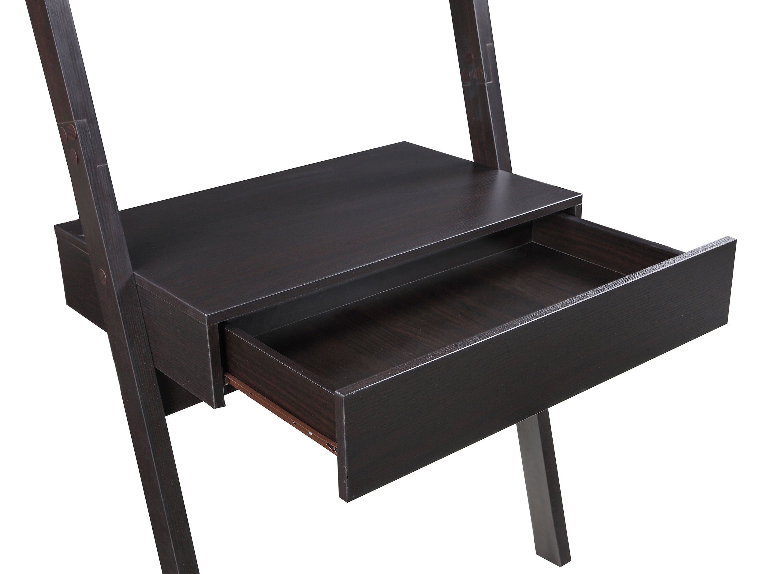 Colella Ladder Desk with Shelf Cappuccino