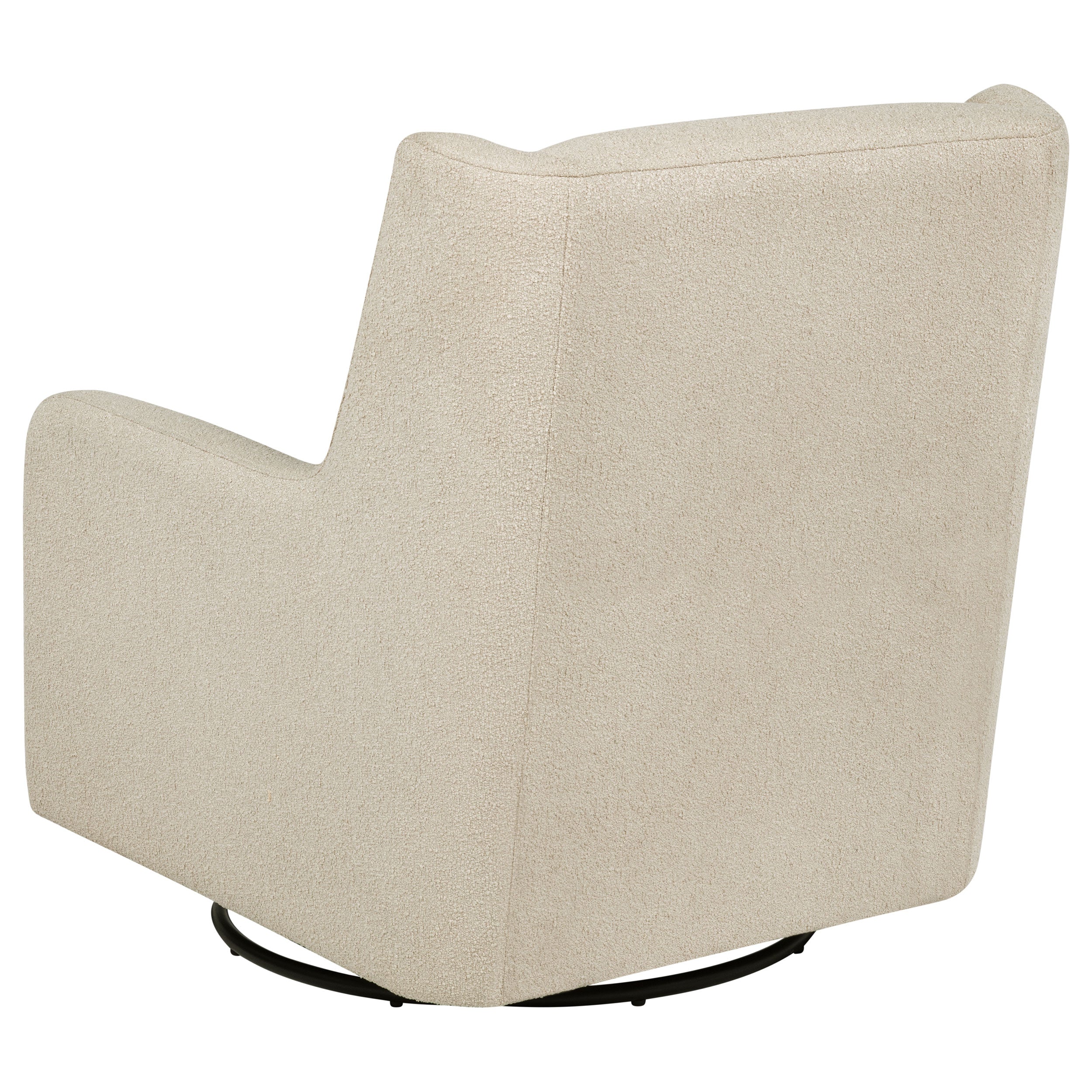 Serra Boucle Upholstered Swivel Glider Recliner Beige & Grey