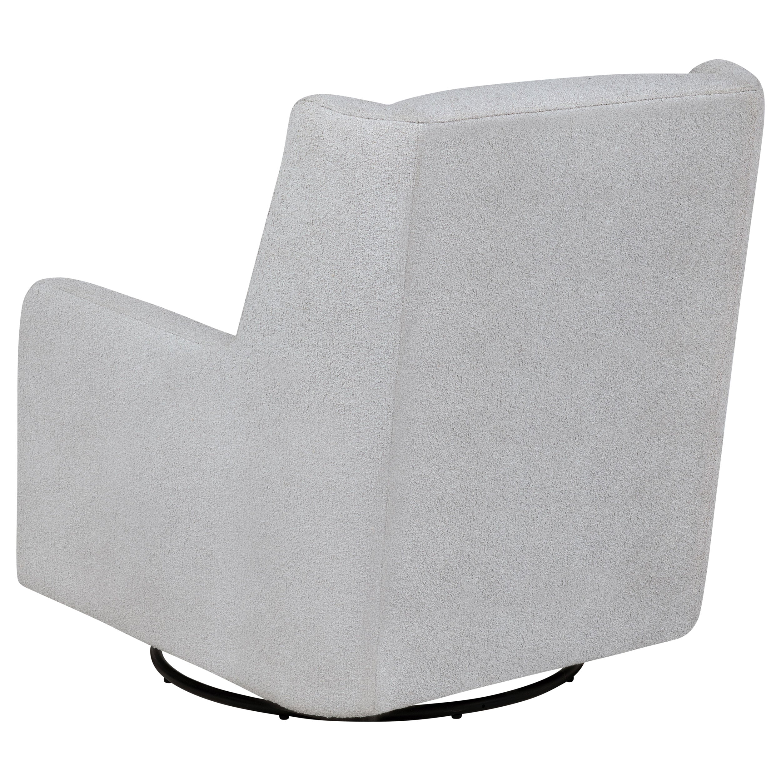 Serra Boucle Upholstered Swivel Glider Recliner Beige & Grey