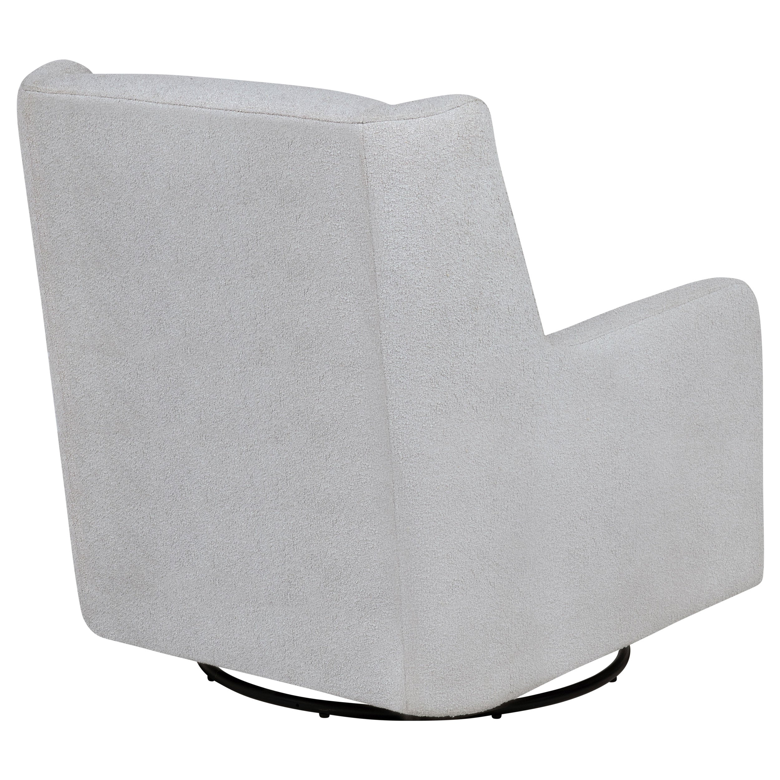 Serra Boucle Upholstered Swivel Glider Recliner Beige & Grey