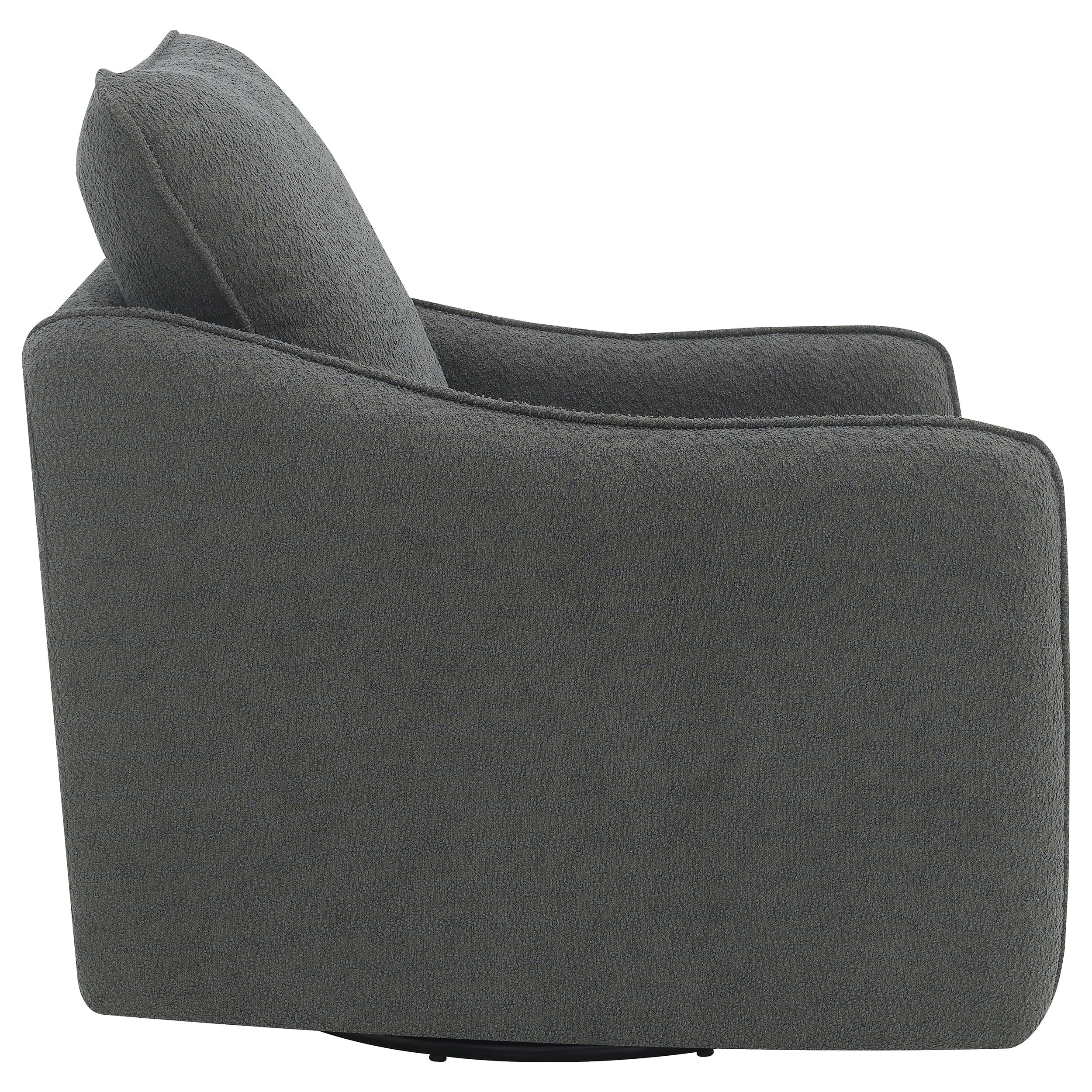 Madia Upholstered Sloped Arm Swivel Glider Chair Vanilla