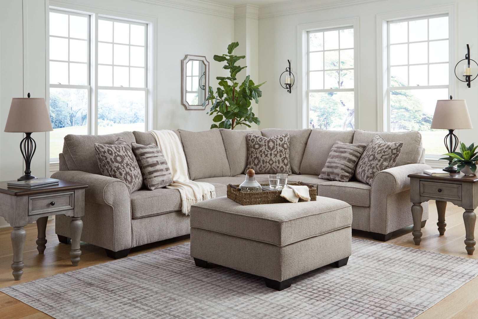 Claireah Sectional with Ottoman