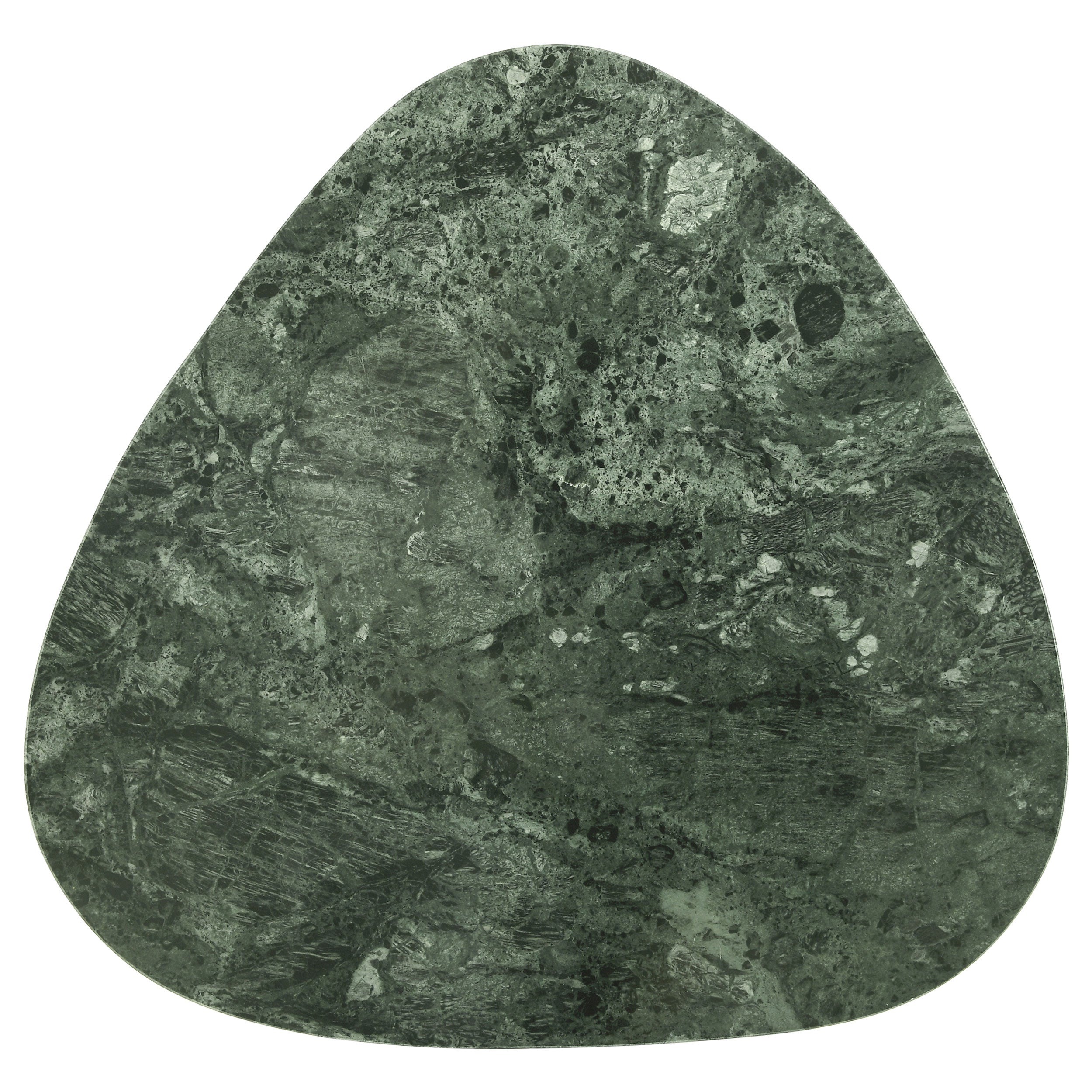 Tobias Triangular Marble Top Nesting Table Green