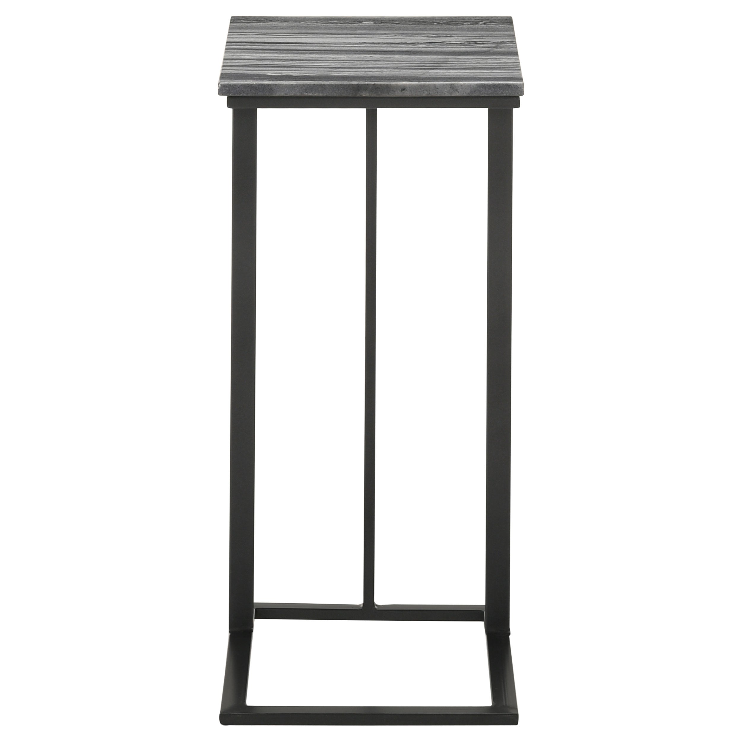 Vicente Marble Top C-Shaped Sofa Side Table Green