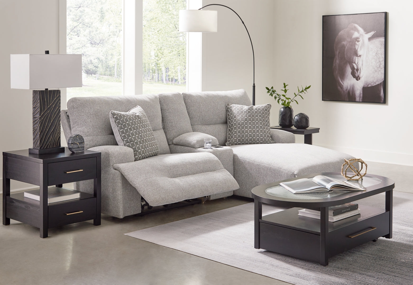 Next-Gen Nuvella Reclining Sectional Sofa