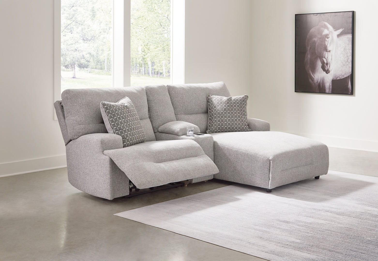Next-Gen Nuvella Reclining Sectional Sofa