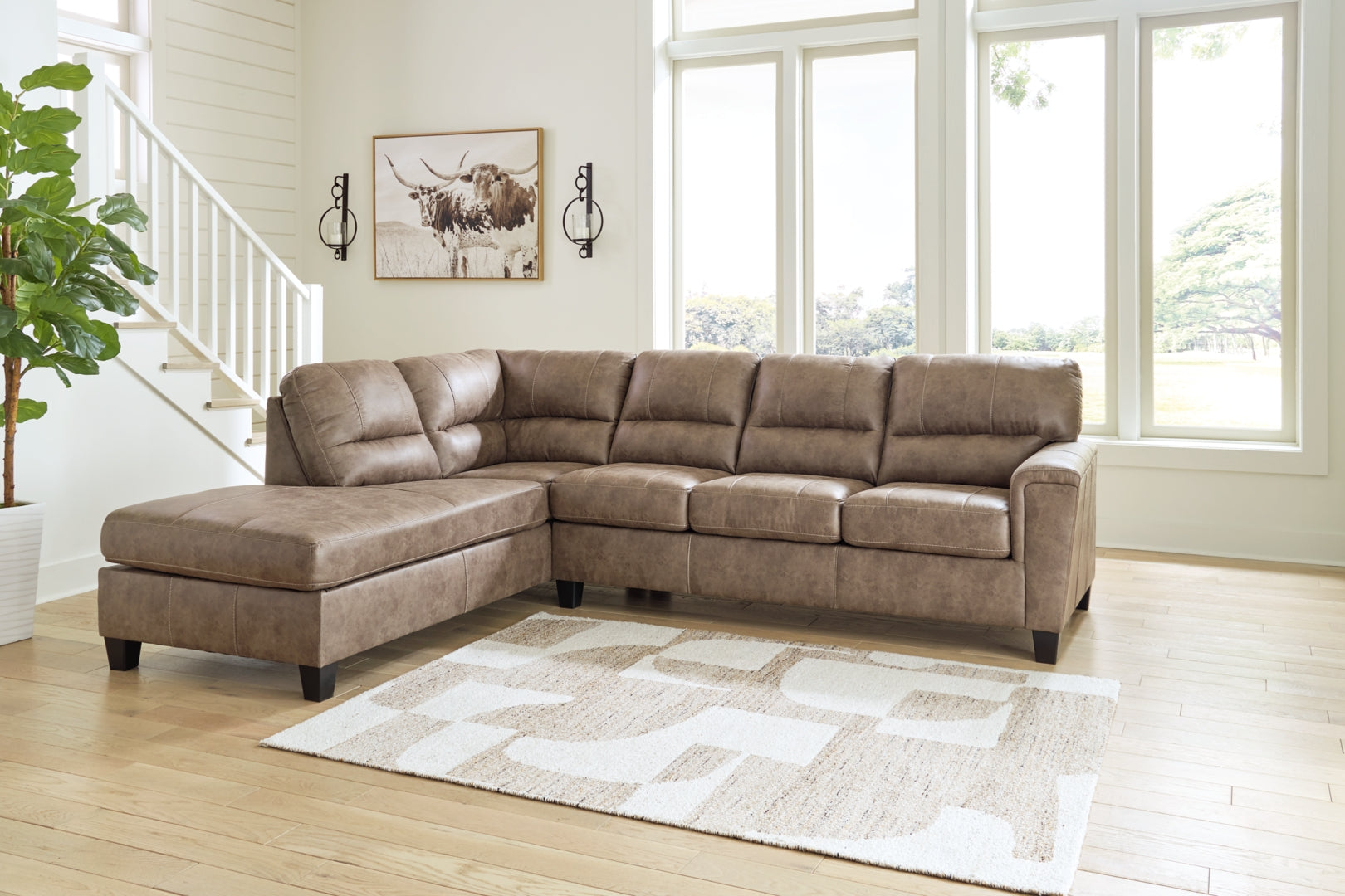Navi 2-Piece Sectional Sofa Chaise (Sleeper Optional)