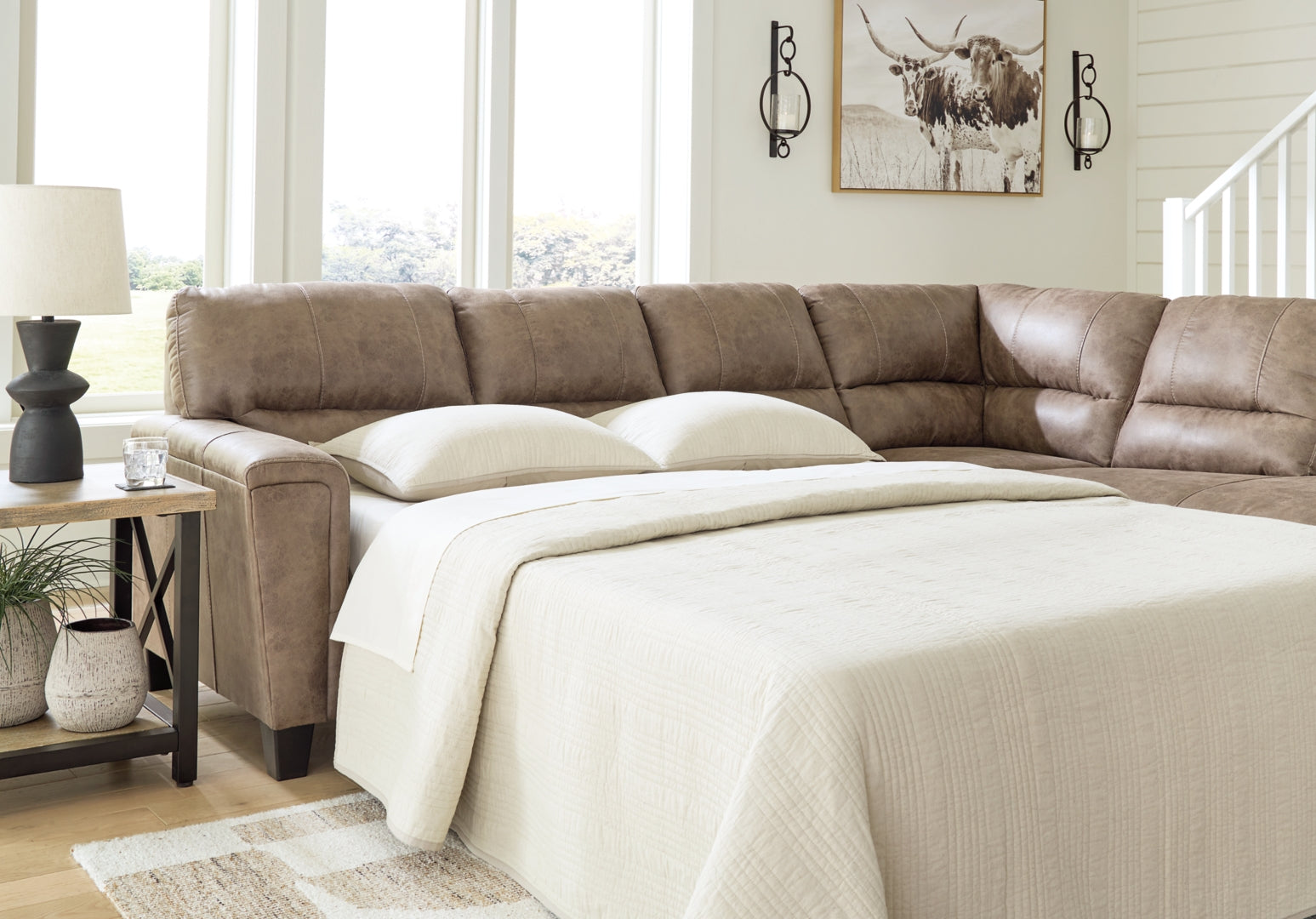 Navi 2-Piece Sectional Sofa Chaise (Sleeper Optional)