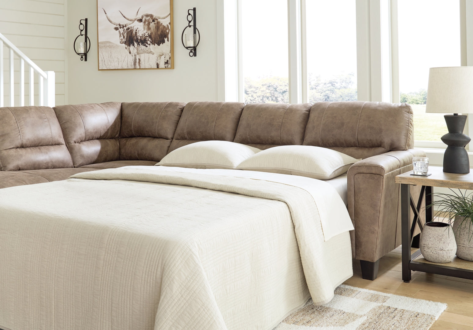 Navi 2-Piece Sectional Sofa Chaise (Sleeper Optional)
