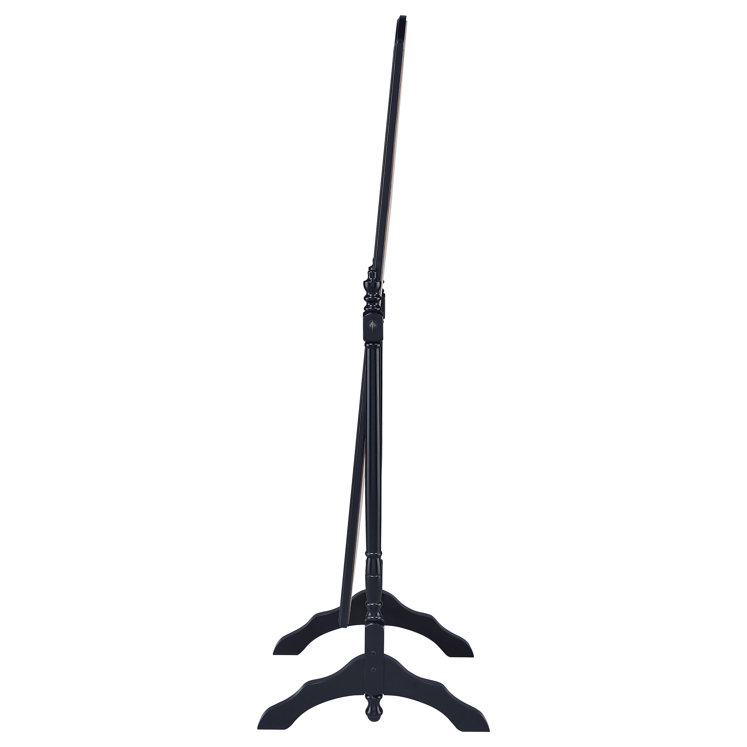 Cabot Wood Adjustable Length Cheval Mirror Black