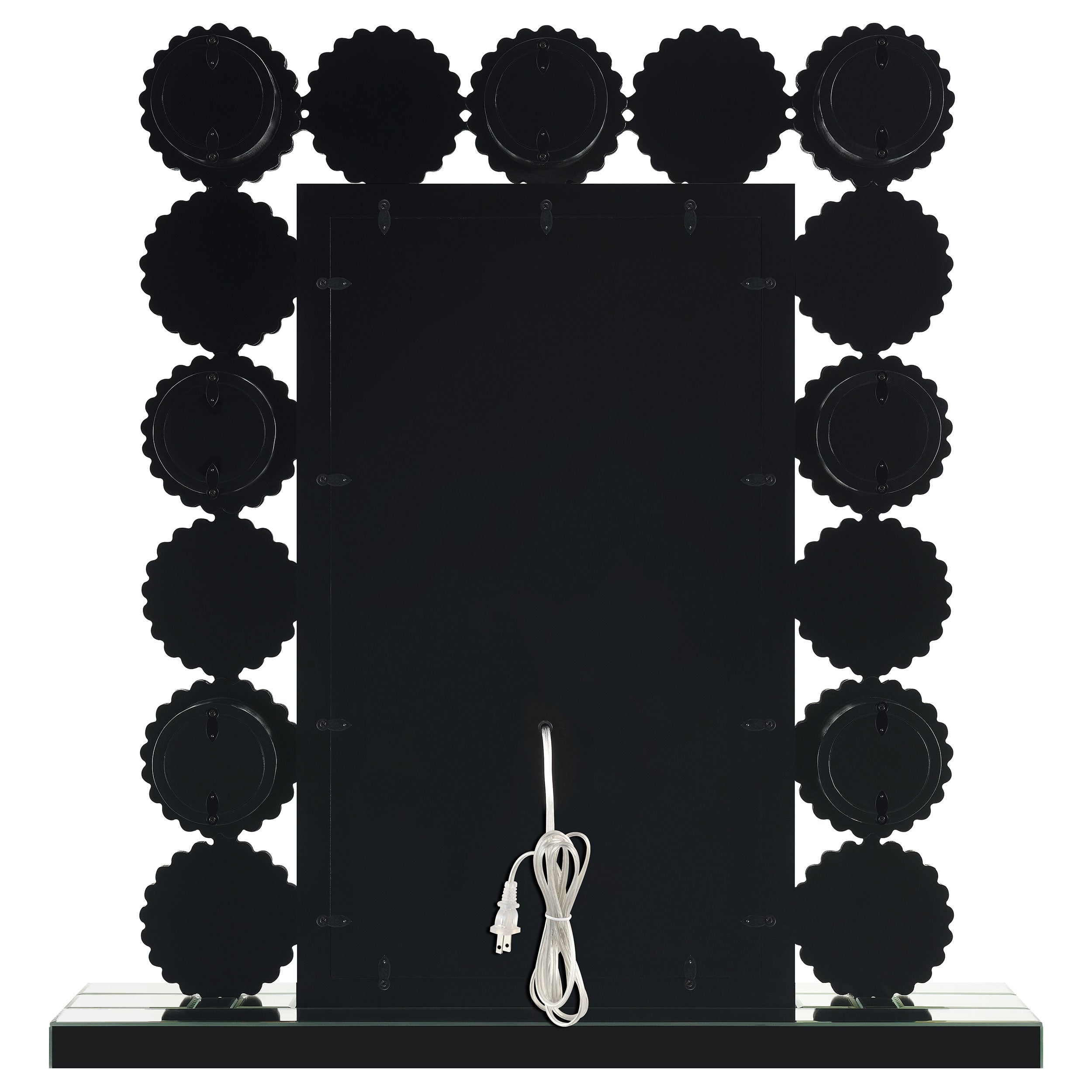 Aghes Vanity Mirror with Lighting Silver