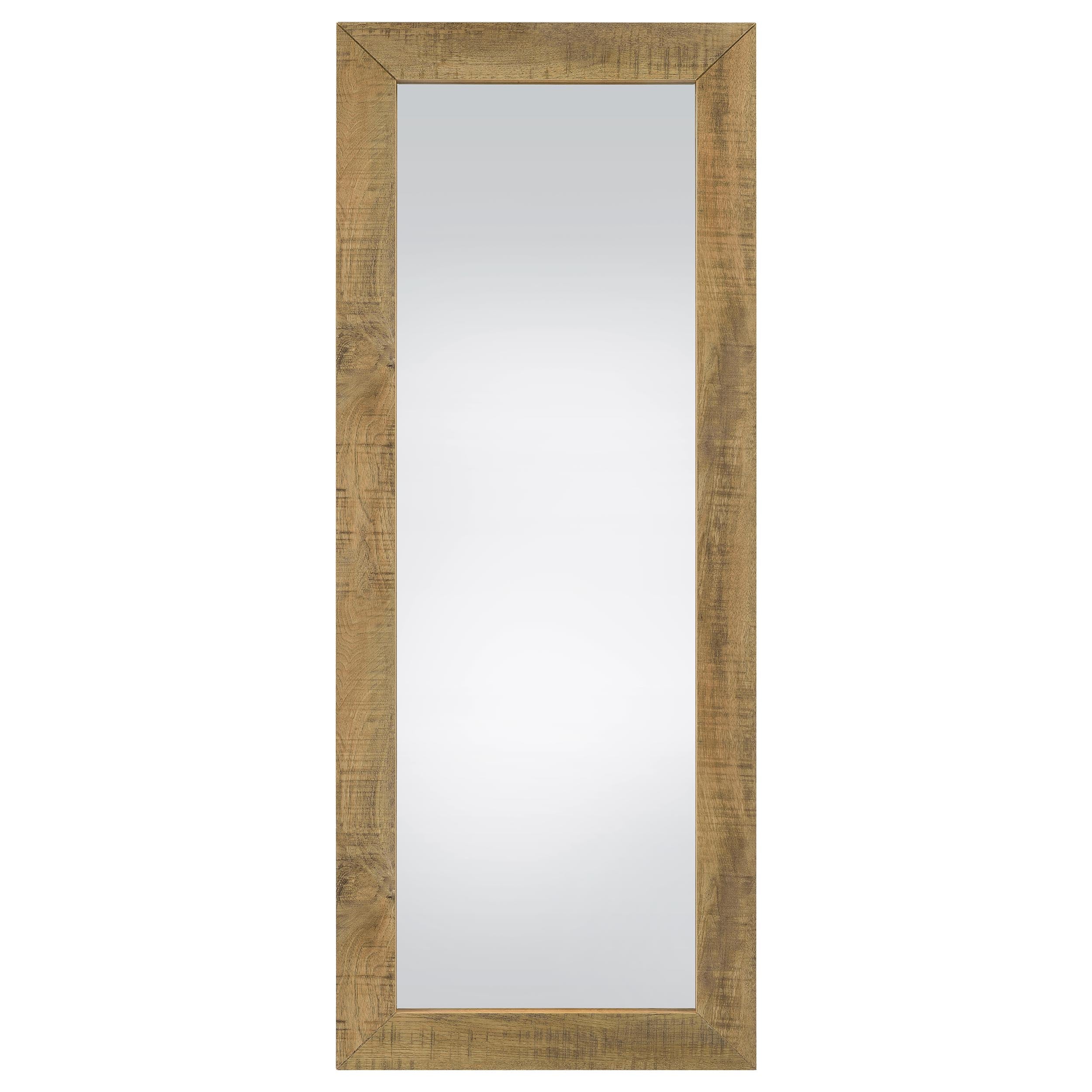 Cadence Tempered Glass Length Mirror Grey Washed Oak