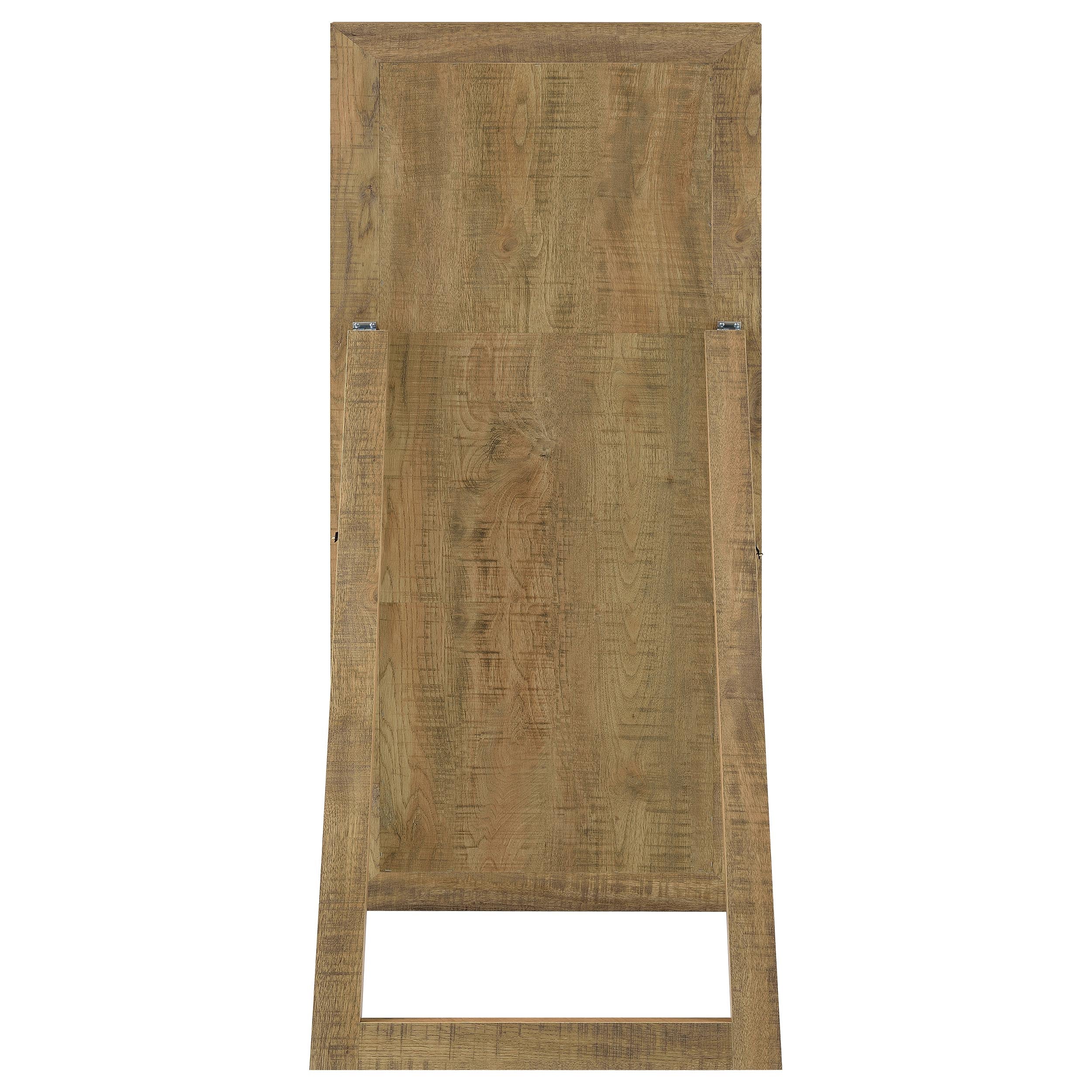 Cadence Tempered Glass Length Mirror Grey Washed Oak