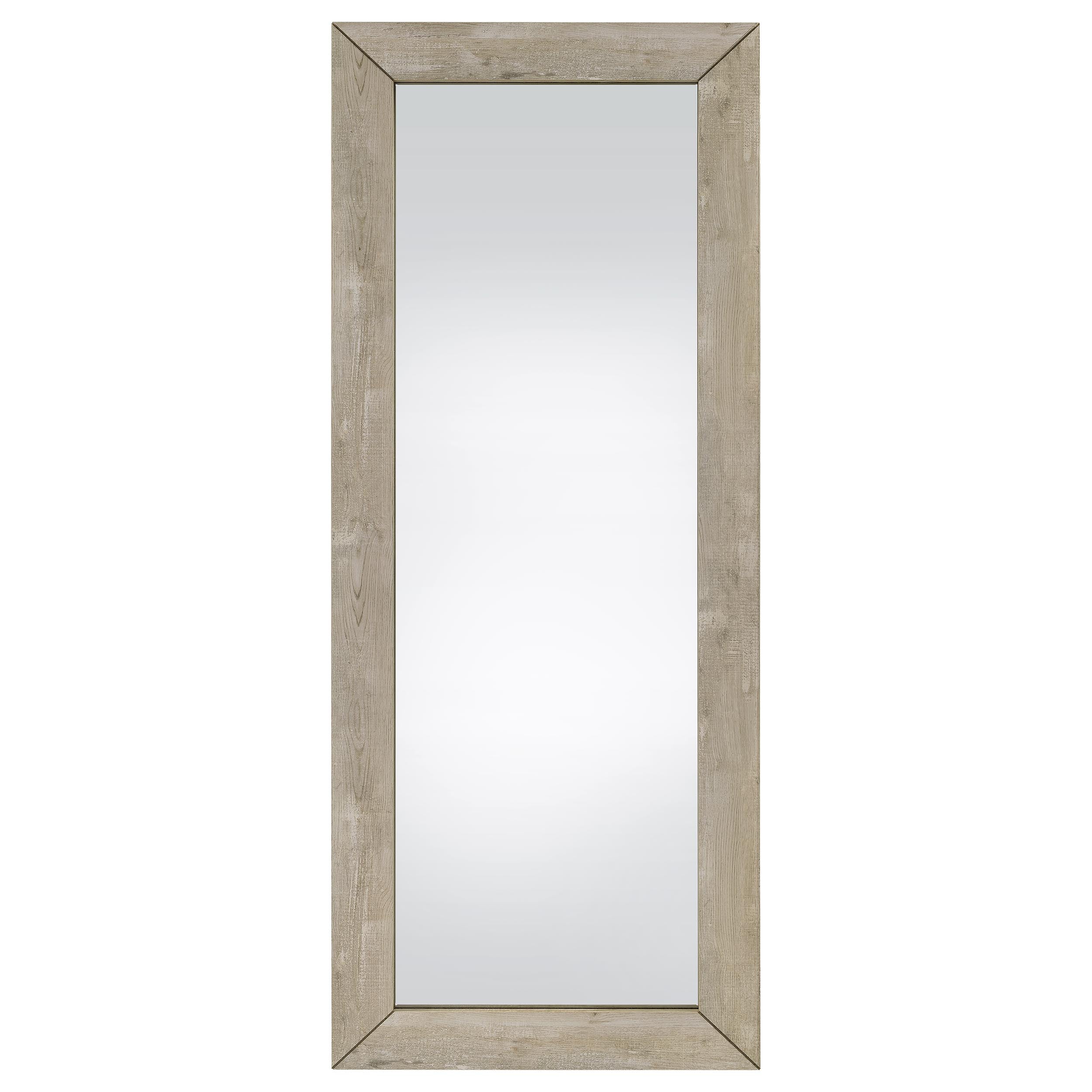 Cadence Tempered Glass Length Mirror Grey Washed Oak