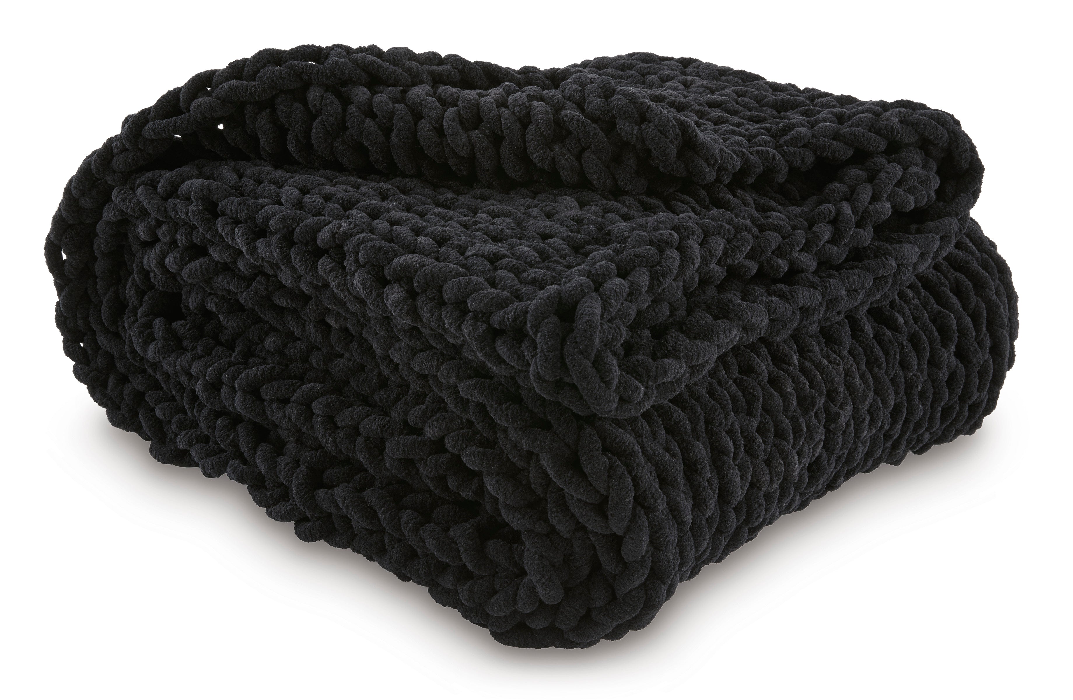 Hand-Knitted Throw Blanket