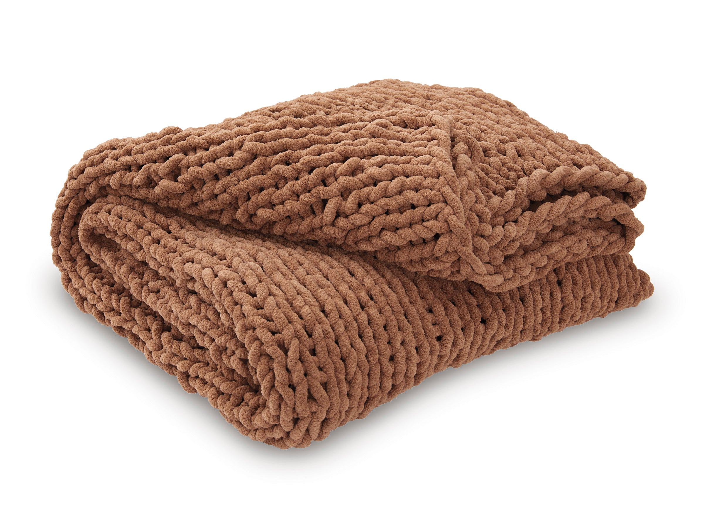 Hand-Knitted Throw Blanket