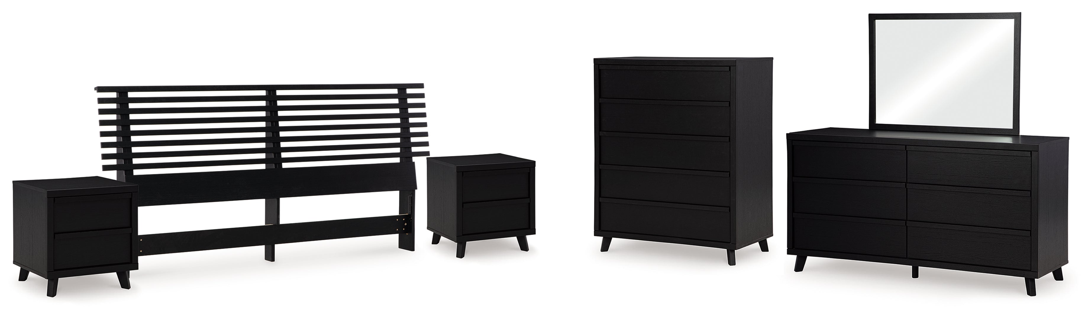 Danziar Black Bedroom Set