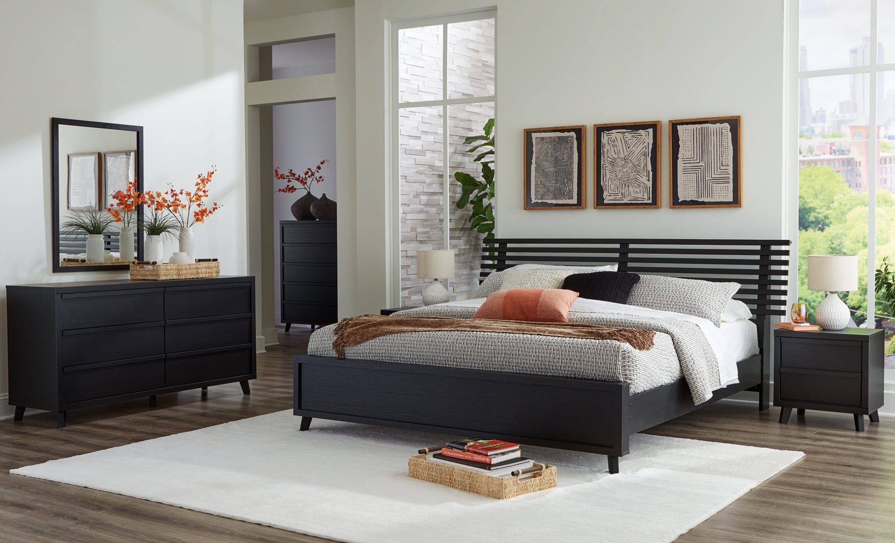 Danziar Black Bedroom Set