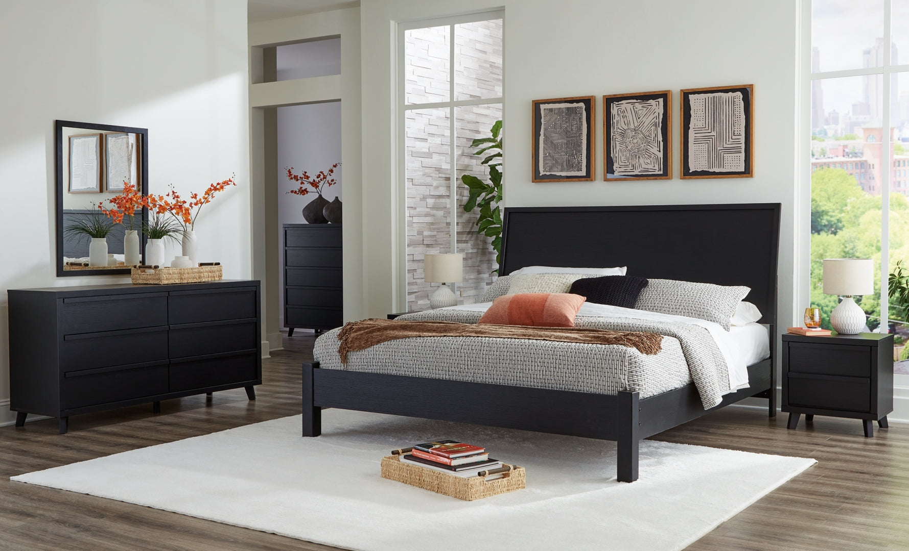 Danziar Black Bedroom Set